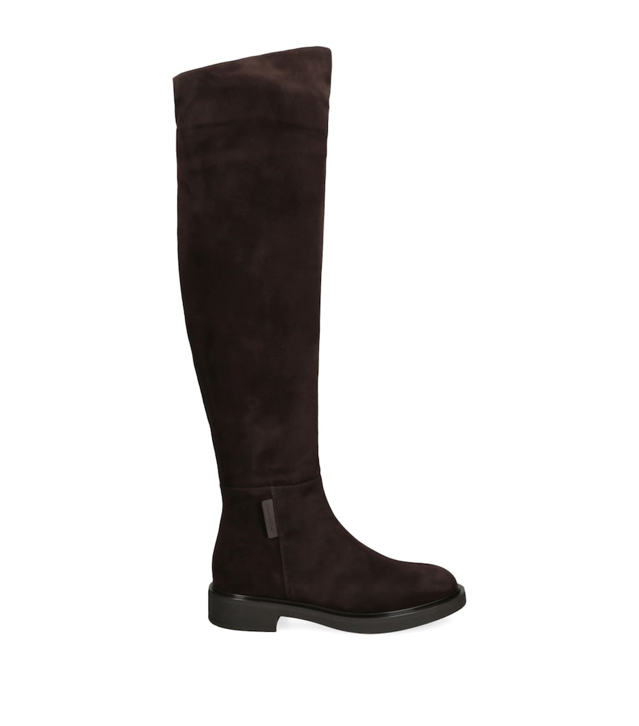 Suede Lexington Knee-High Boots BROWN Image 1