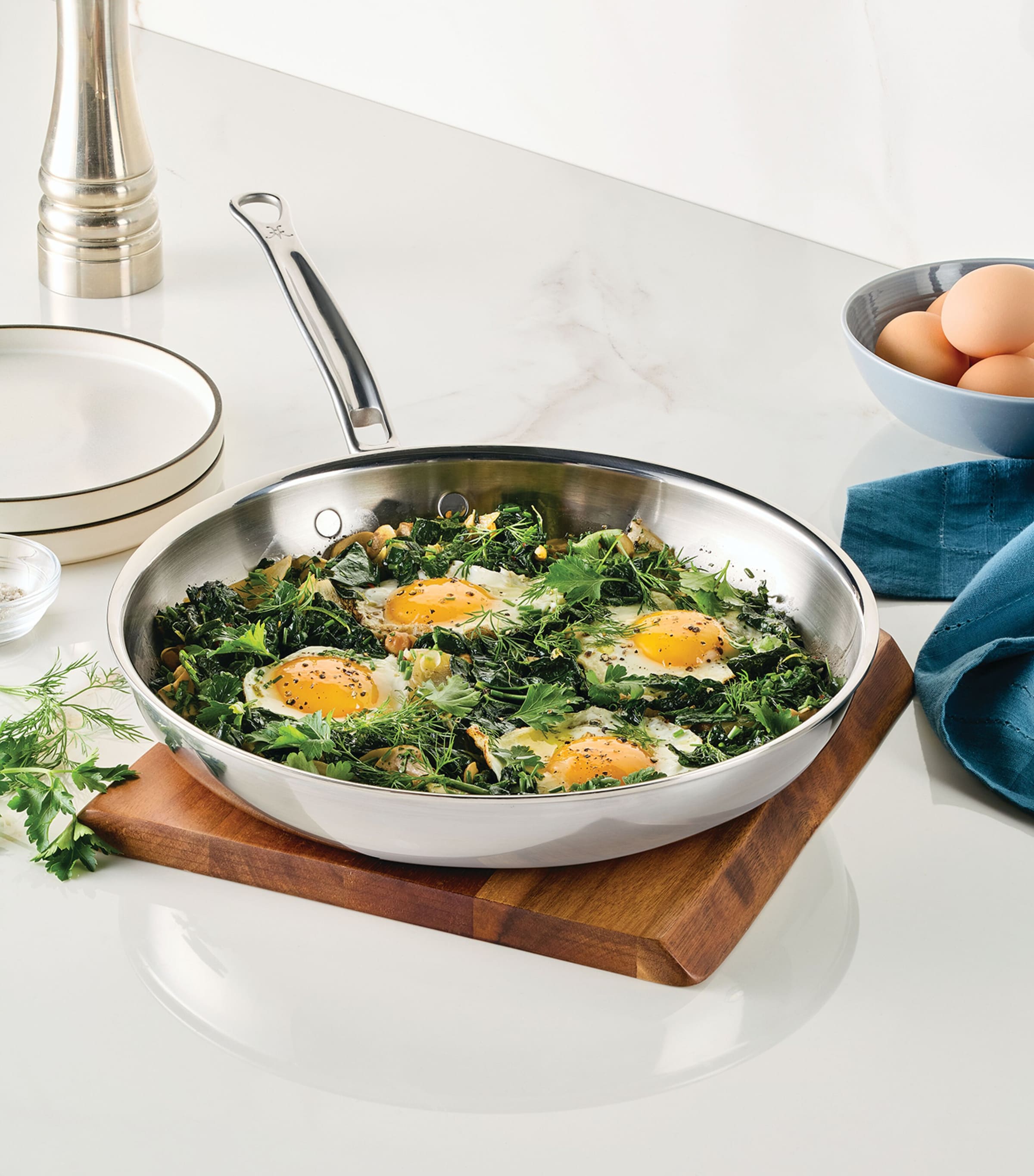Hestan ProBond Luxe Skillet (32cm) Silver Image 4