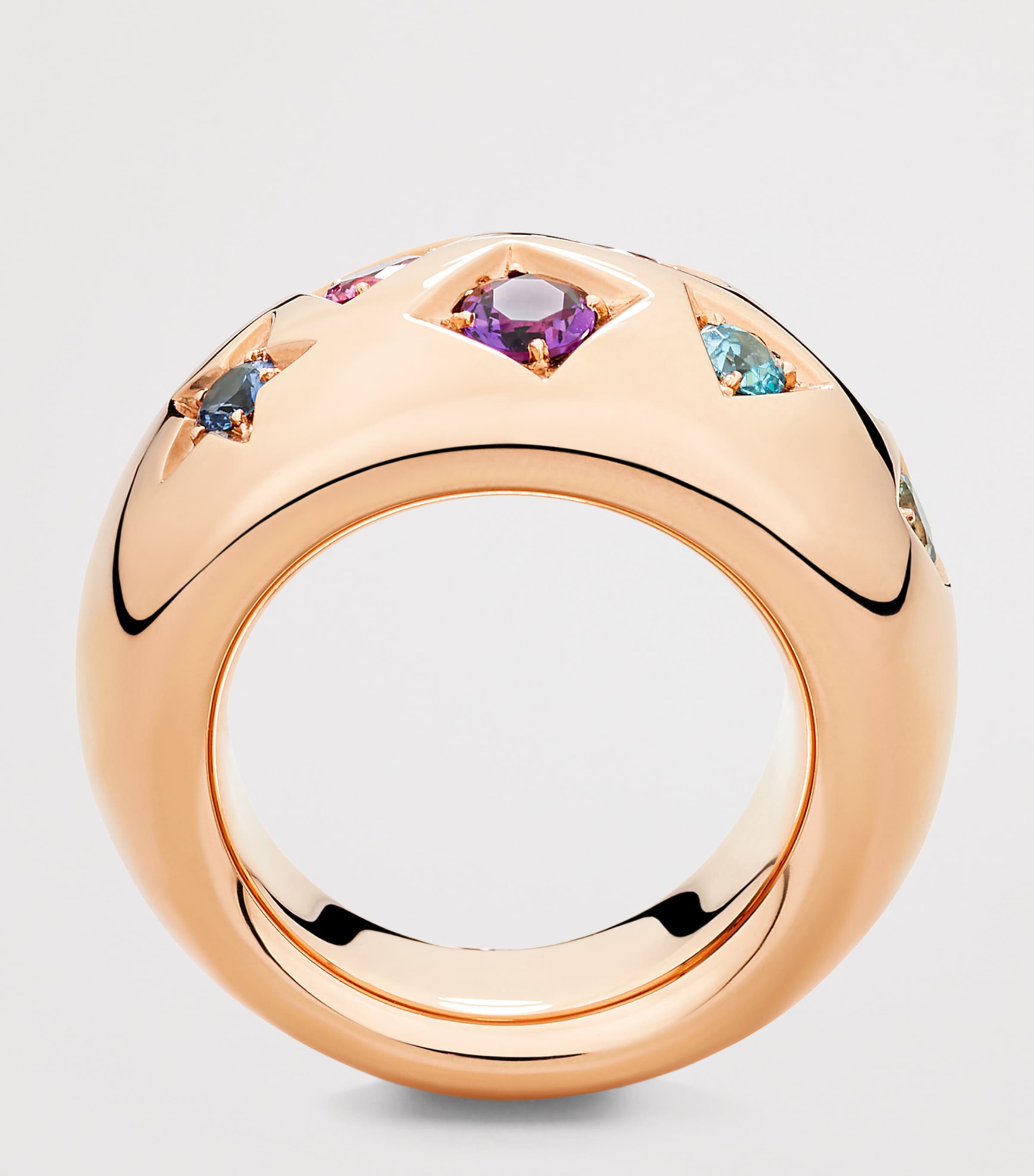 Rose Gold and Gemstone Iconica Ring 000VA Image 3