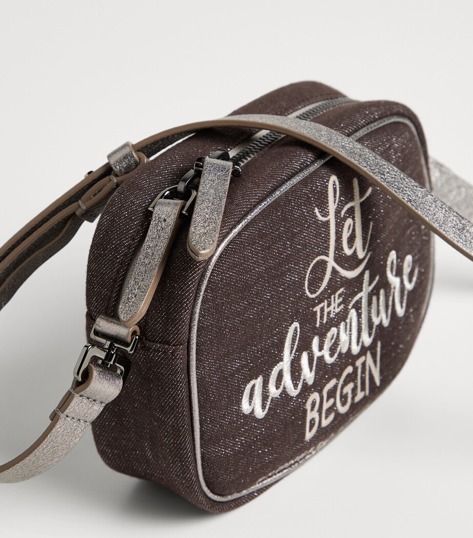 Sparkly Denim Embroidered Bag C003 Image 6