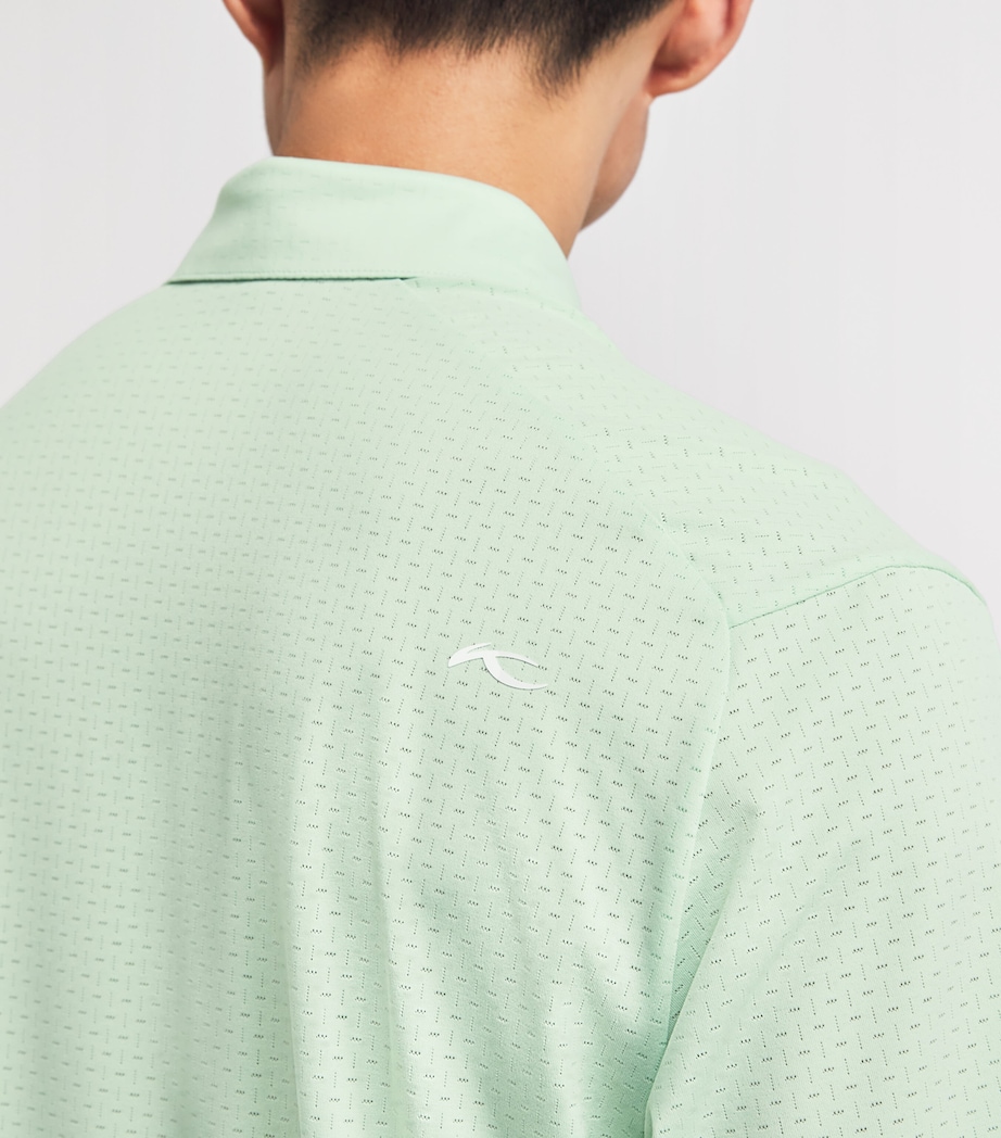 KJUS Mens Savin Structure Polo Shirt Agave Image 3