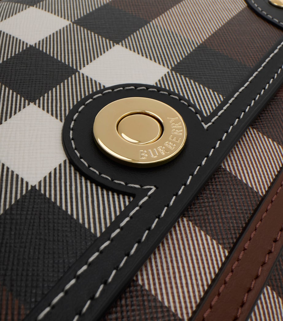 Check Note Cross-Body Bag DARK BIRCH BROWN Image 6