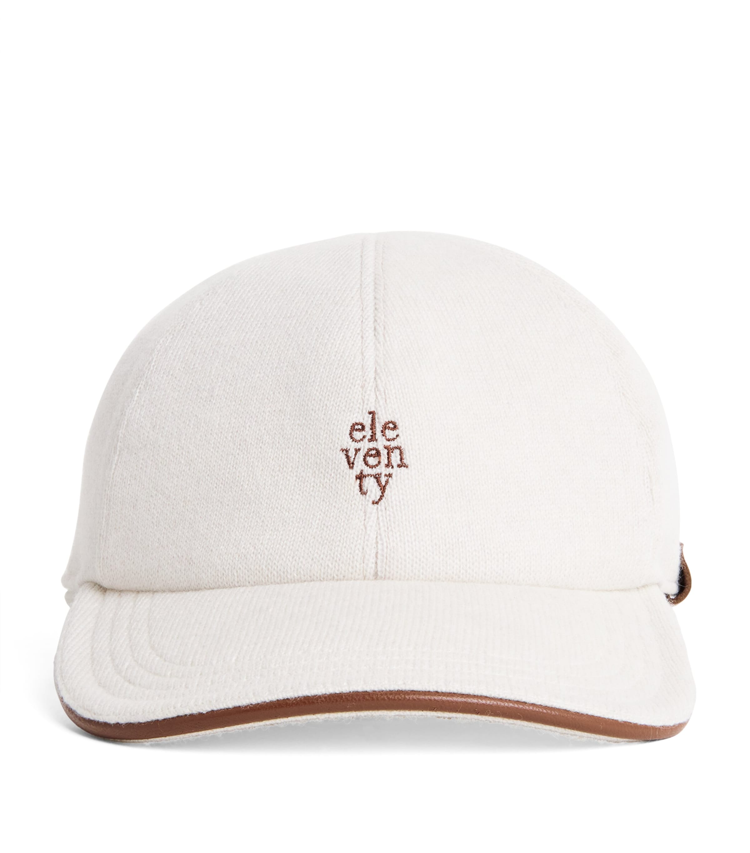 Cashmere Wool-Lined Embroidered Baseball Cap SABBIA Image 1