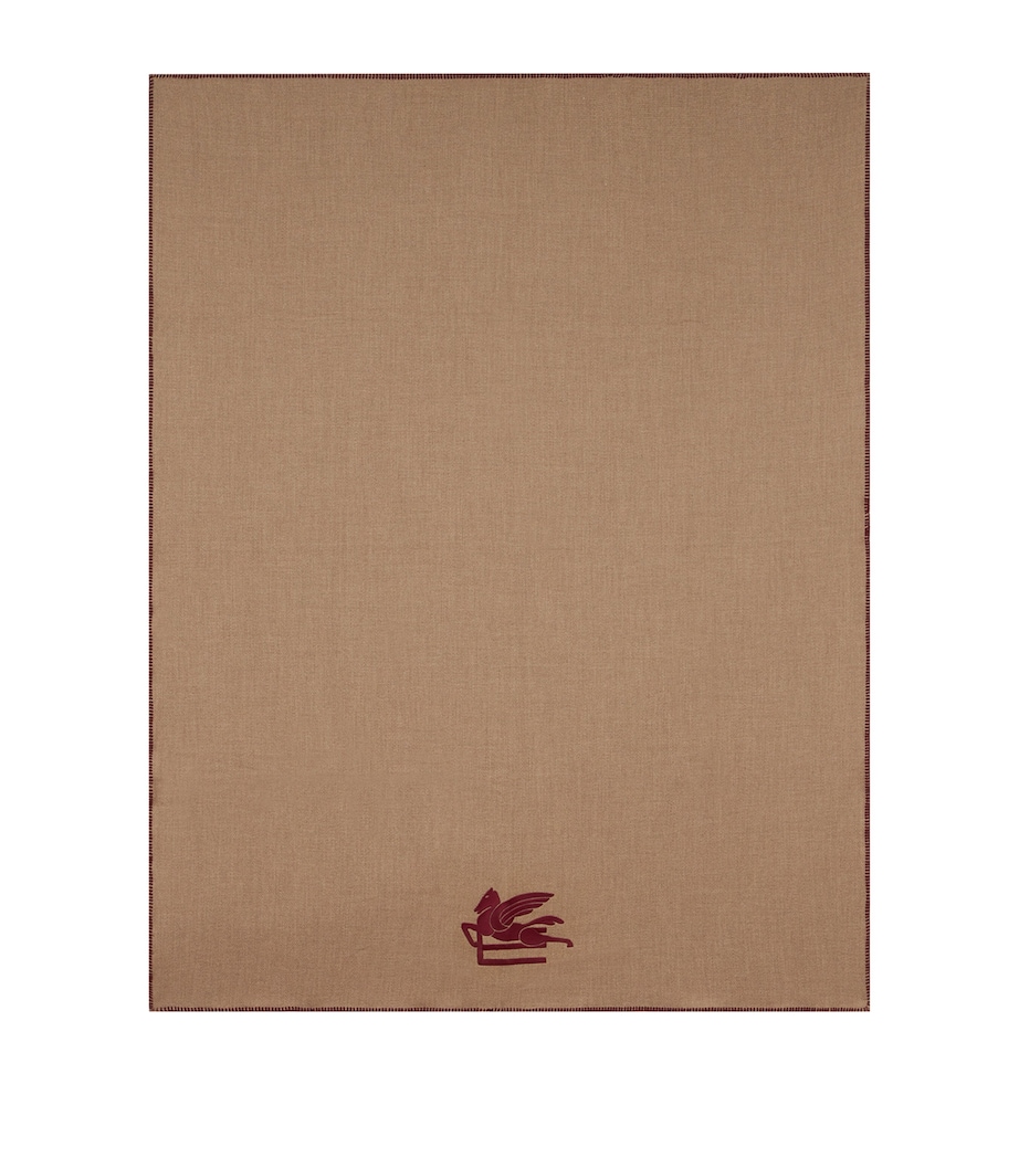 Etro Wool Alisso Throw (140cm x 180cm) Brown Image 1