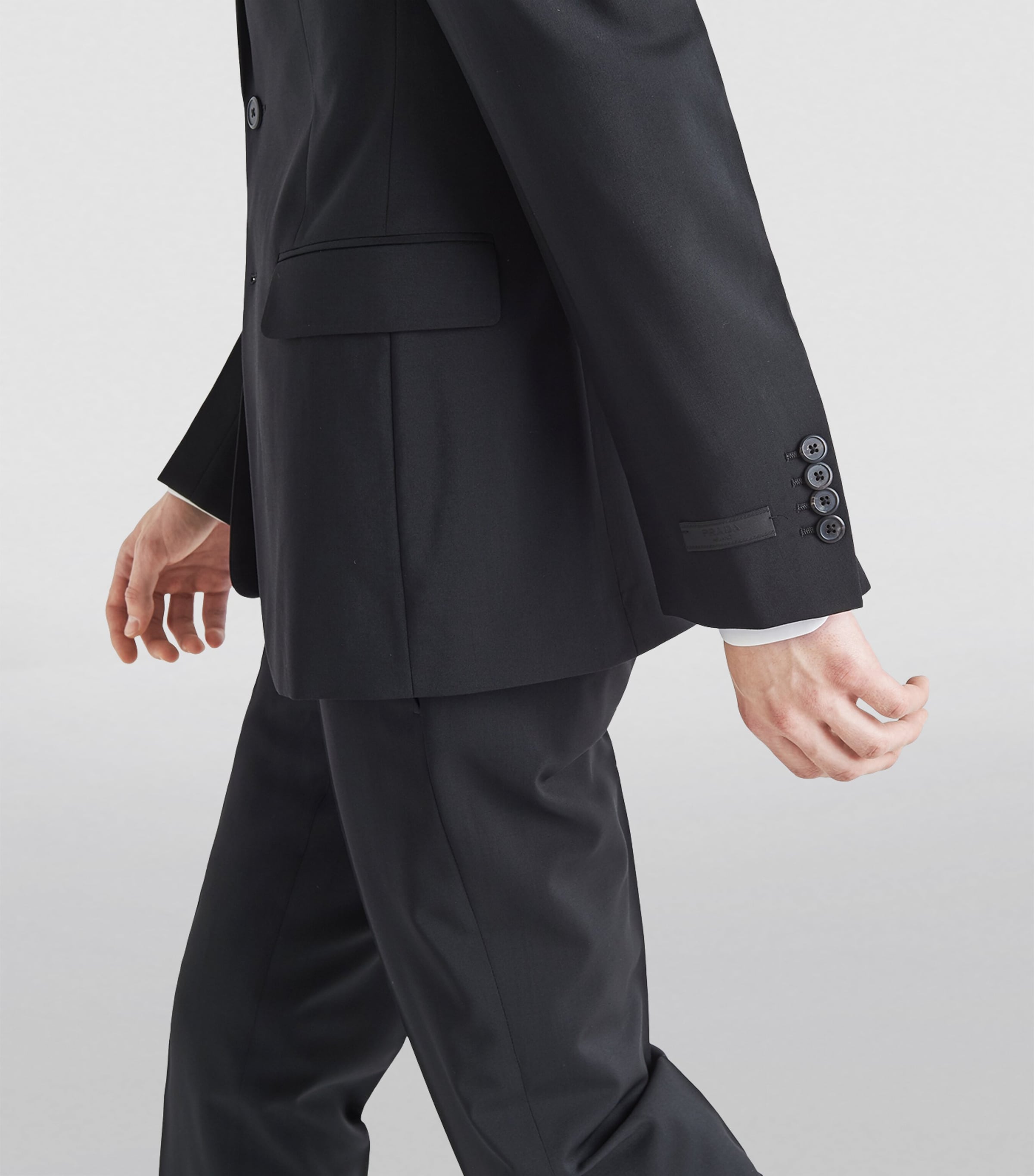 Prada Mens Wool-Mohair Blazer Image 4