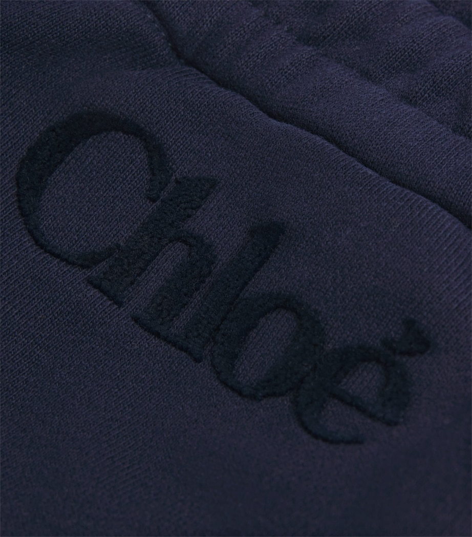 Cotton Logo Sweatpants (6-12 Years) NAVY Image 3