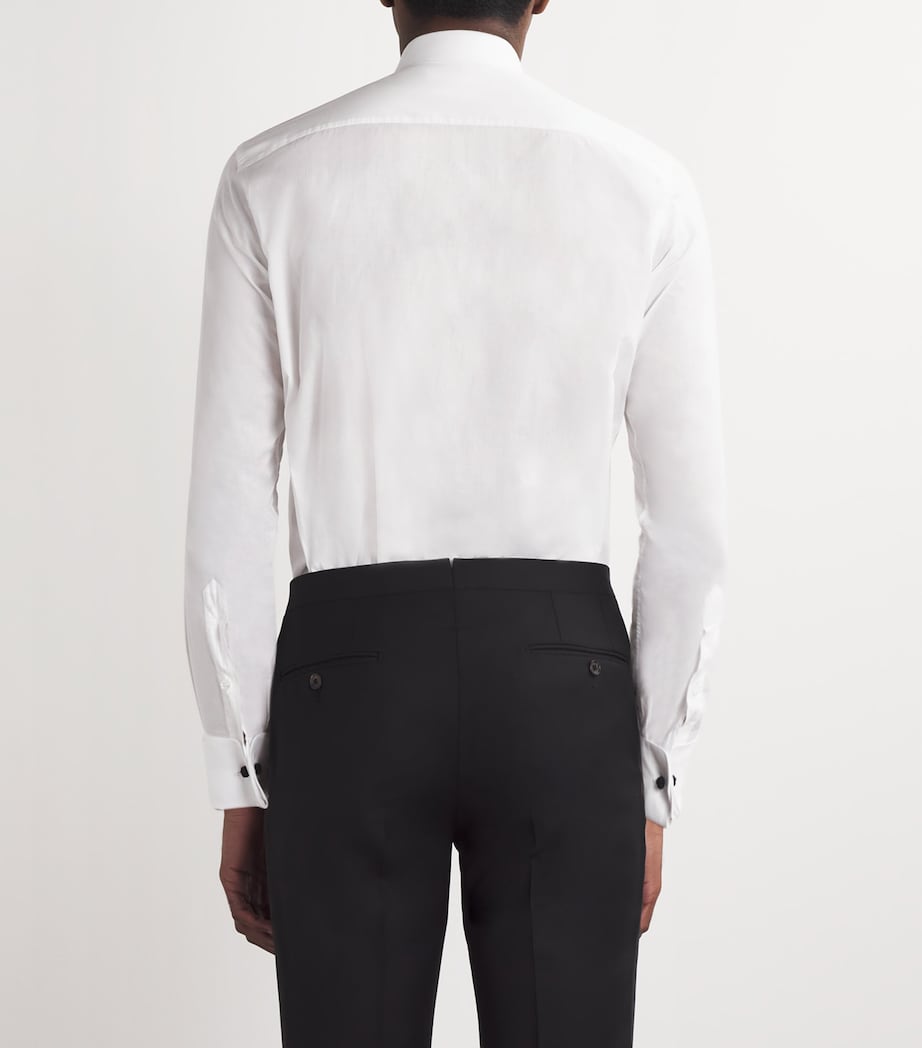 Cotton Plastron-Detail Shirt 9000 Image 4