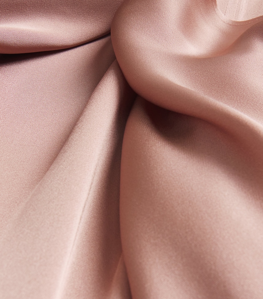 Satin Midi Dress 2197 ROSA FUMO Image 5