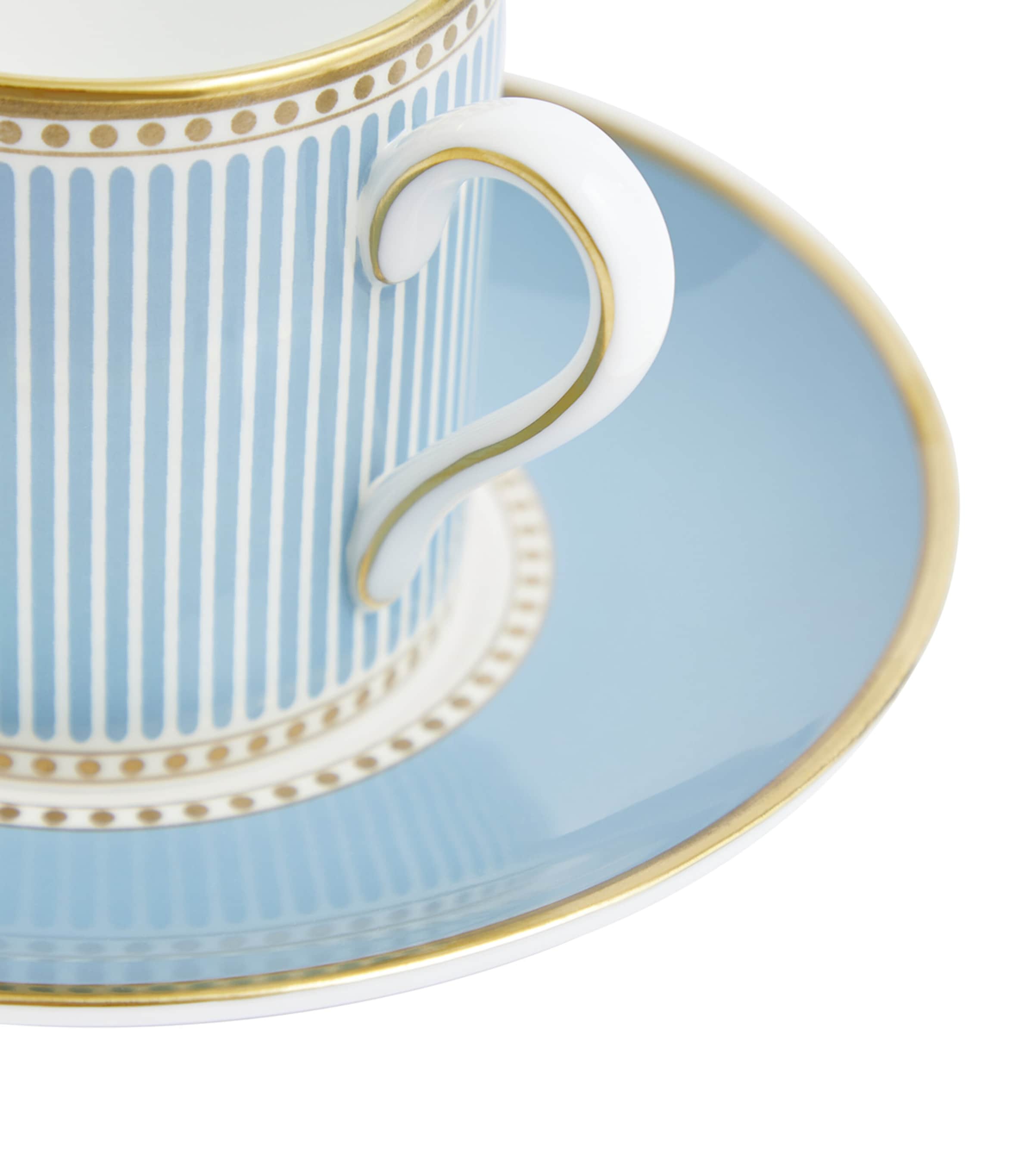 Wedgwood Bone China Helia Coffee Cup and Saucer Mint Image 3