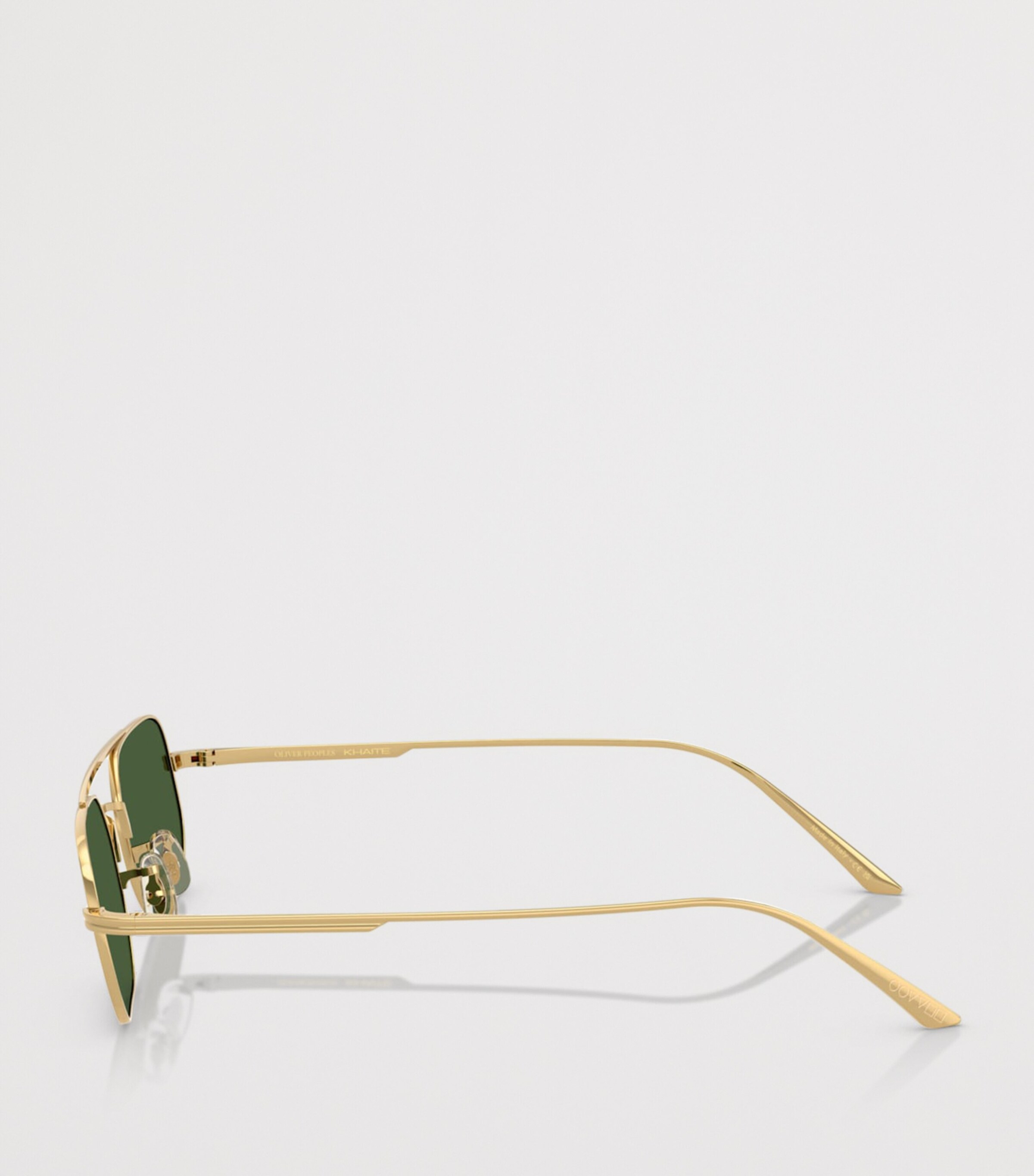 Oliver Peoples Steel 1989C Rectangle Sunglasses Gold Image 3