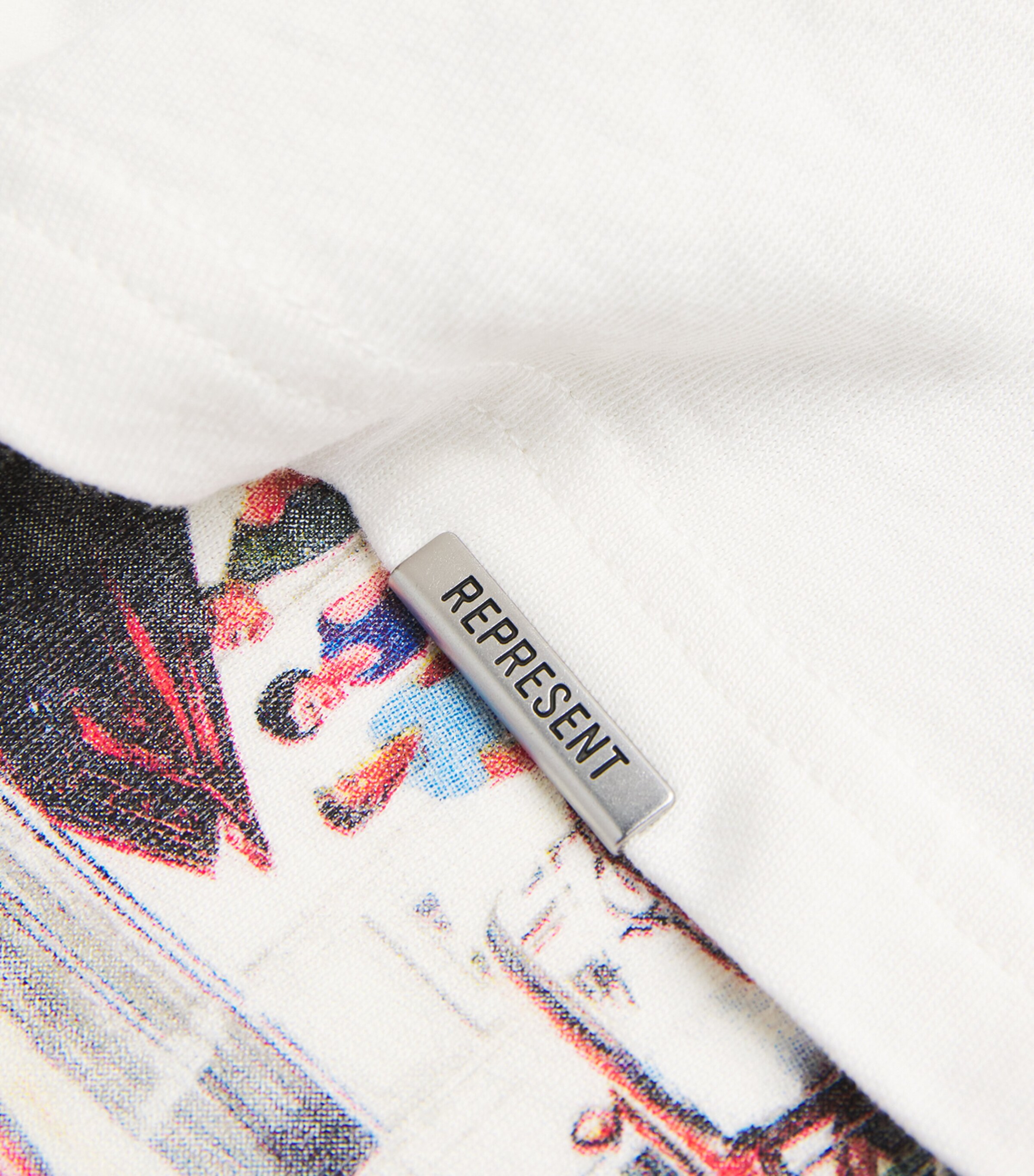 Represent Mens Cotton 24 Hour Service T-Shirt Flat White Image 6