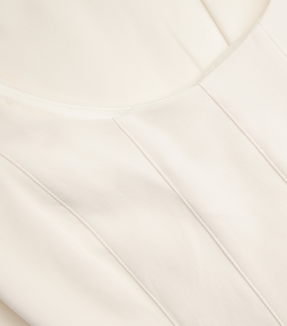 Darted Charlotte Midi Dress ECR ECRU Image 5