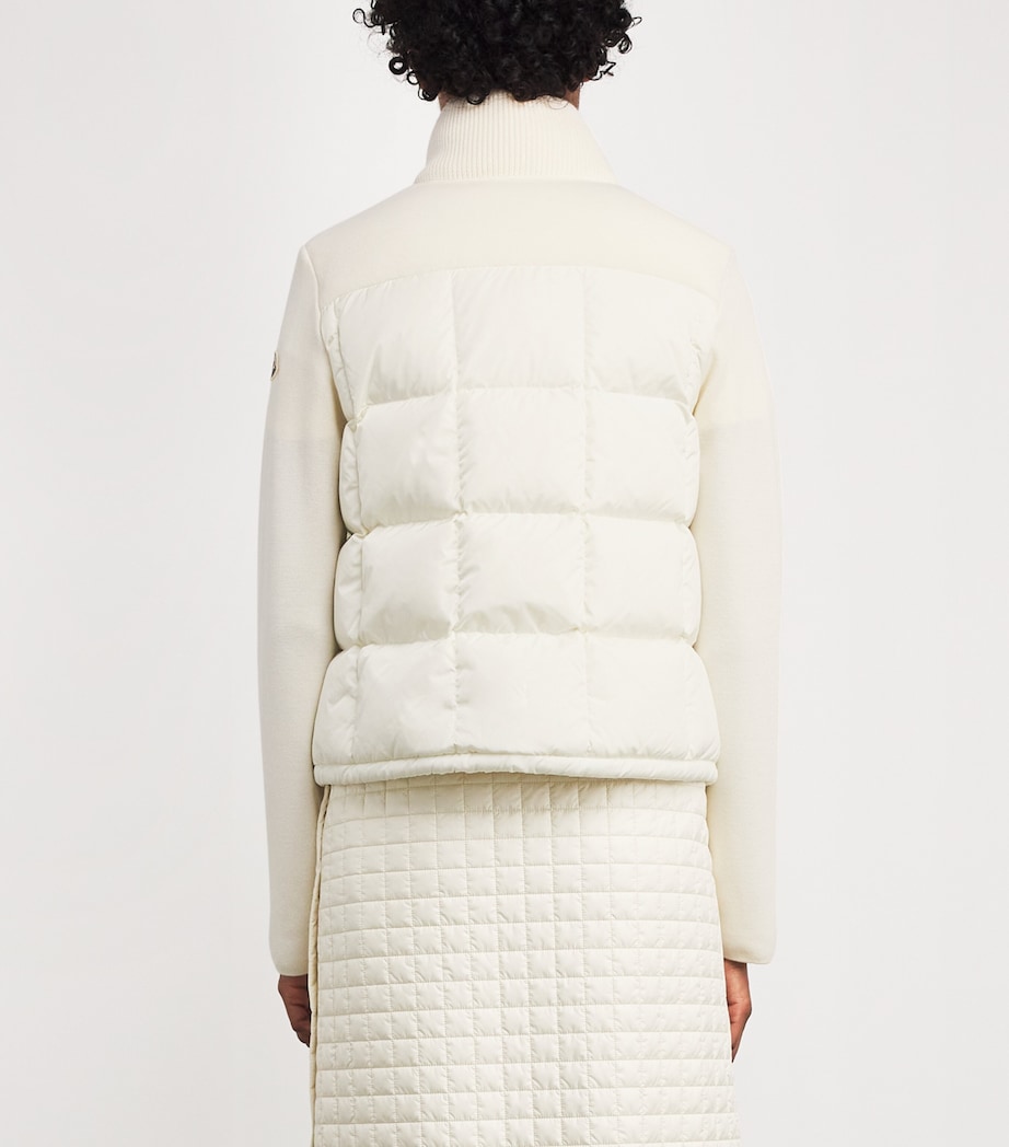 Down-Wool Panelled Cardigan 34 Image 4