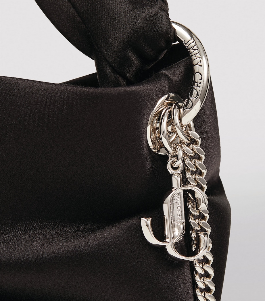 Satin Bonny Top-Handle Bag BLACK Image 4