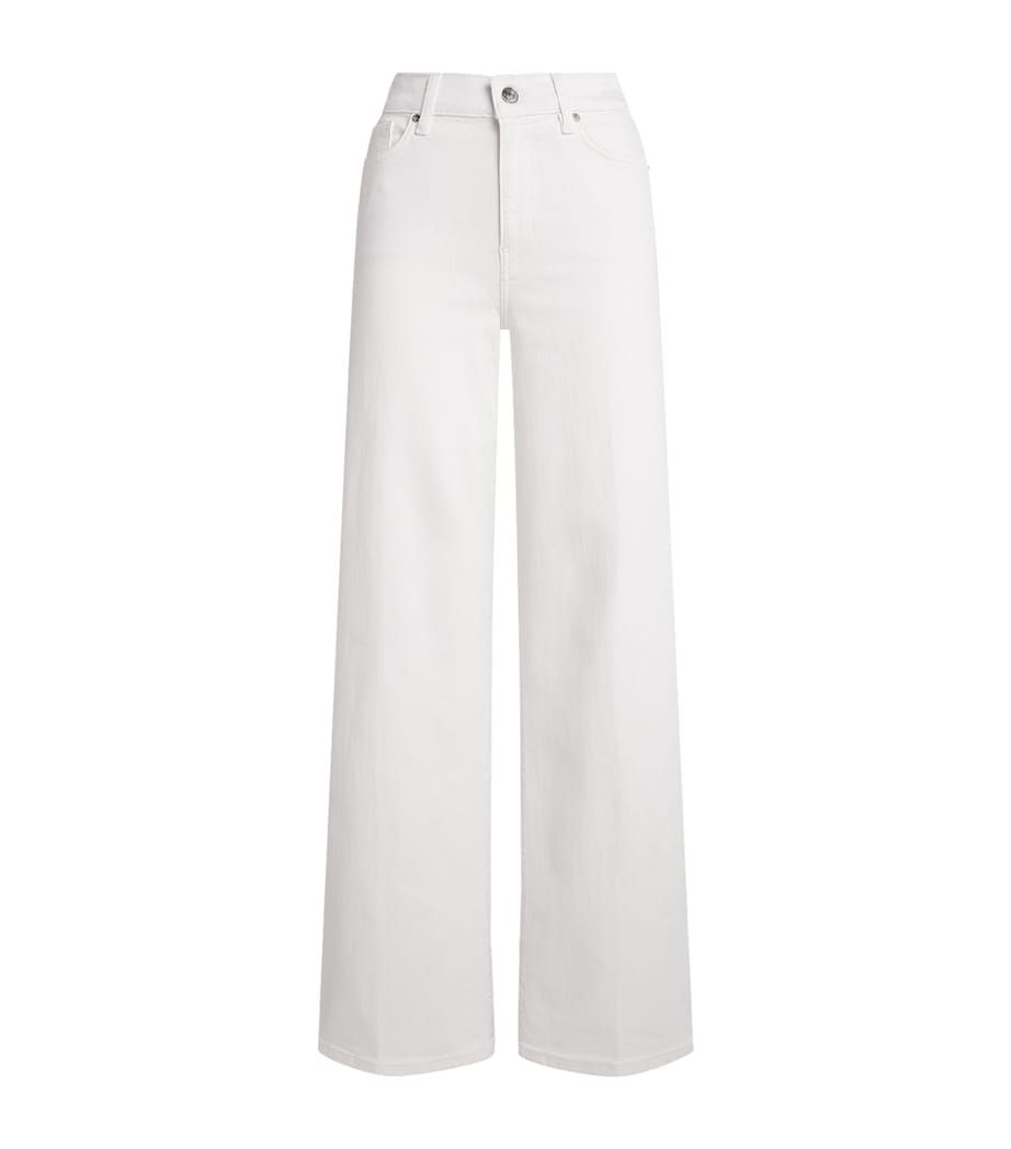 Le Slim Palazzo Wide-Leg Jeans WHITE Image 1