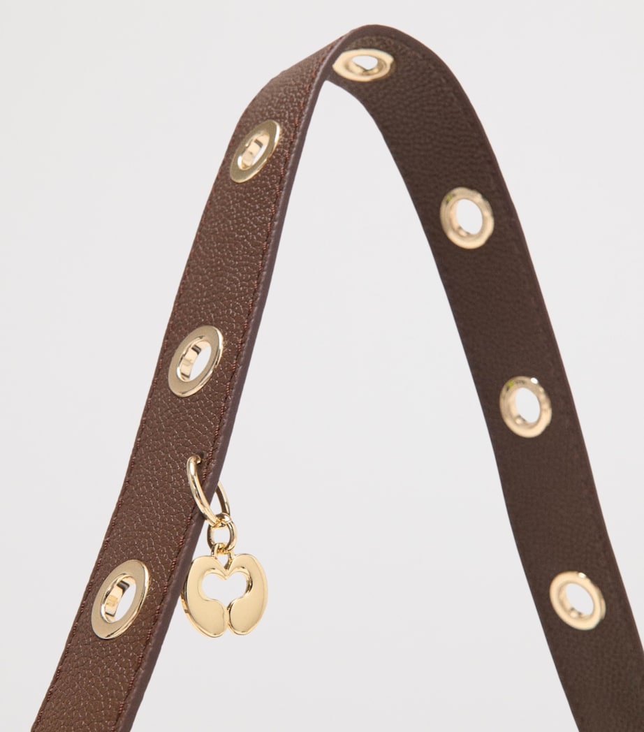 Maje Leather Miss M Shoulder Bag Brown Image 4