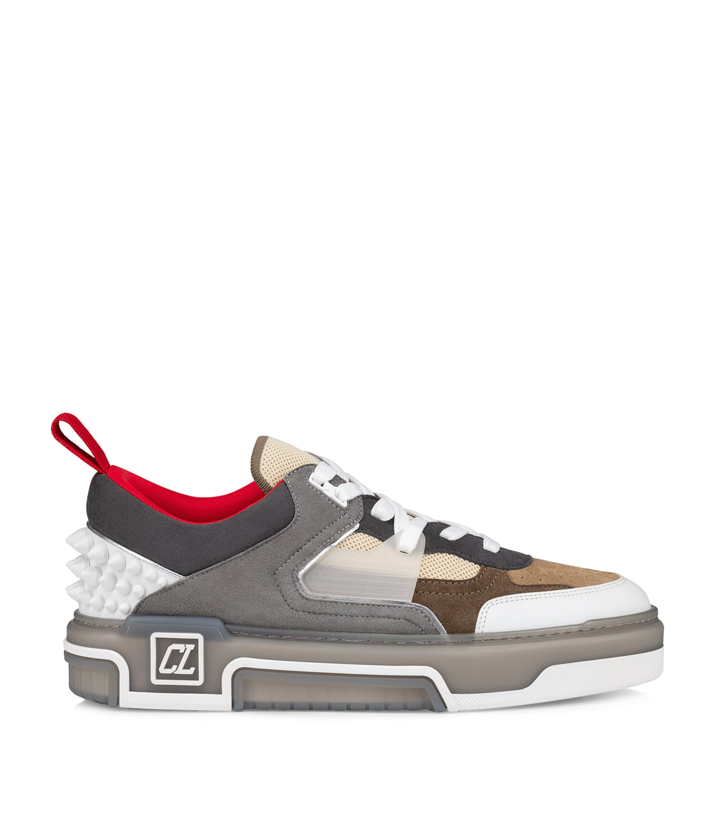 Christian Louboutin Astroloubi Sneakers In Grey Suede And Leather