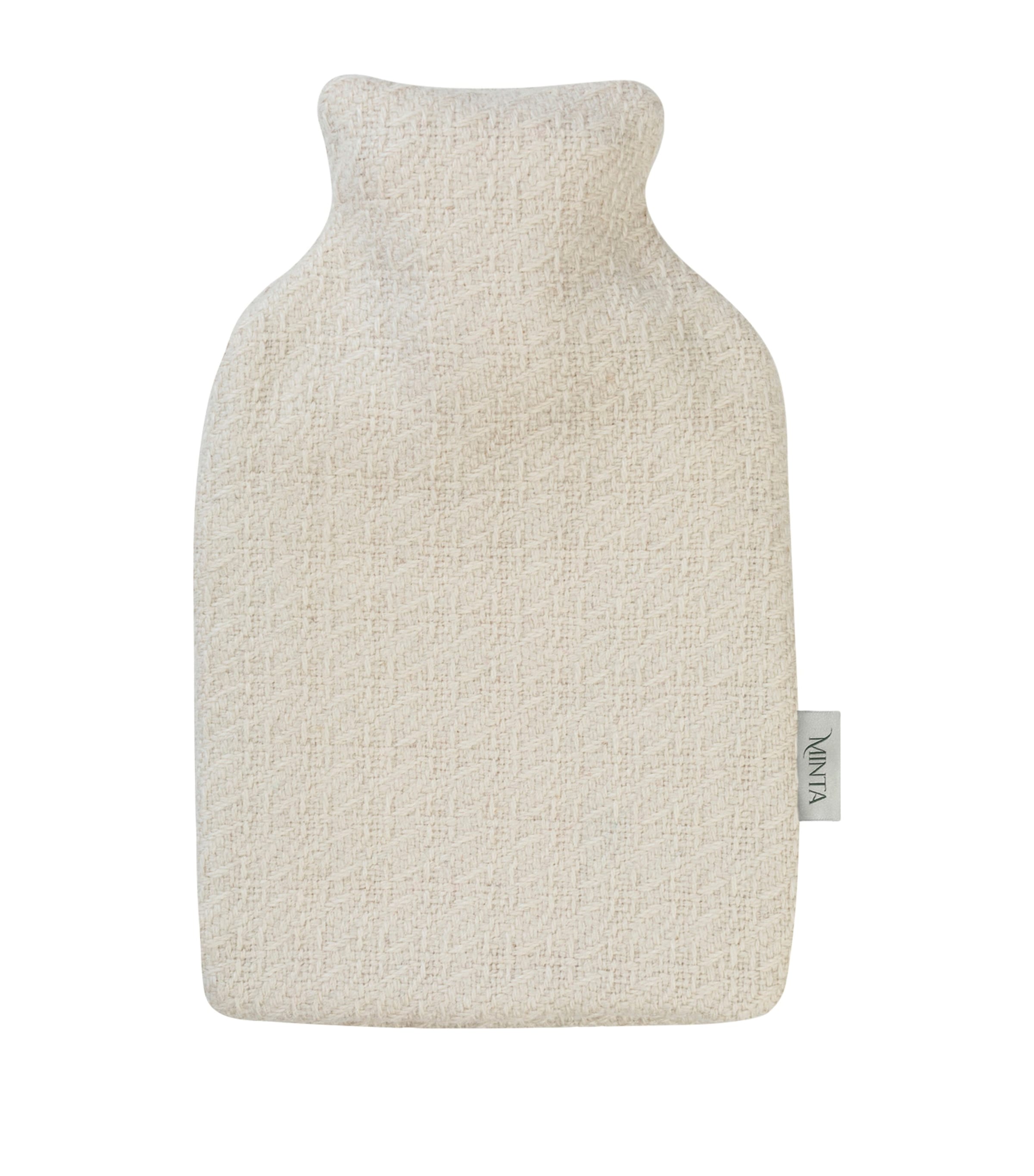 Araminta Campbell Small Alpaca-Blend Hot Water Bottle White Image 1
