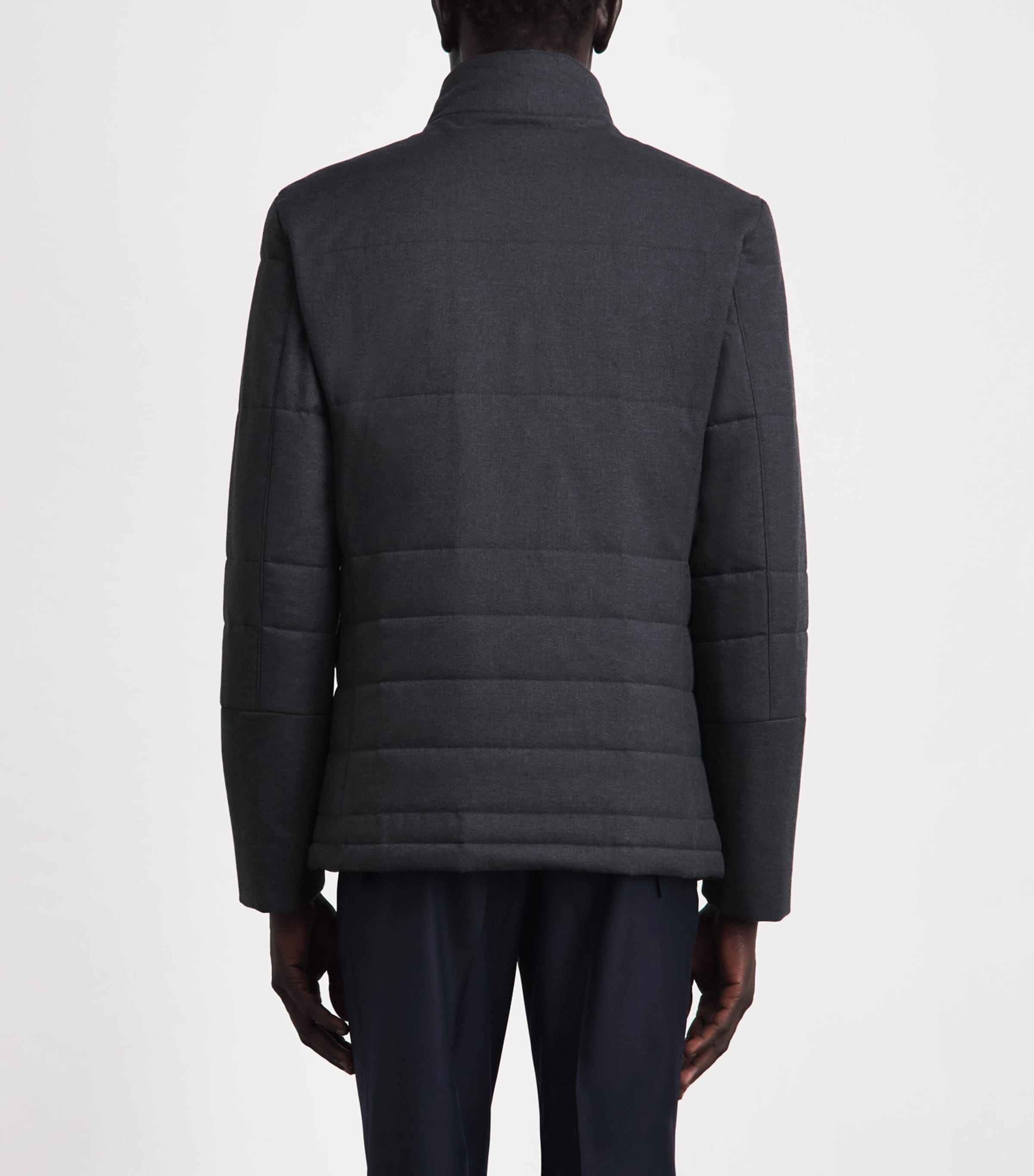 Pal Zileri Mens Padded Jacket Grey Image 5