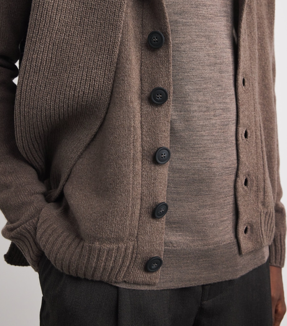 Cashmere Shawl-Collar Rockford Cardigan TOAST Image 6