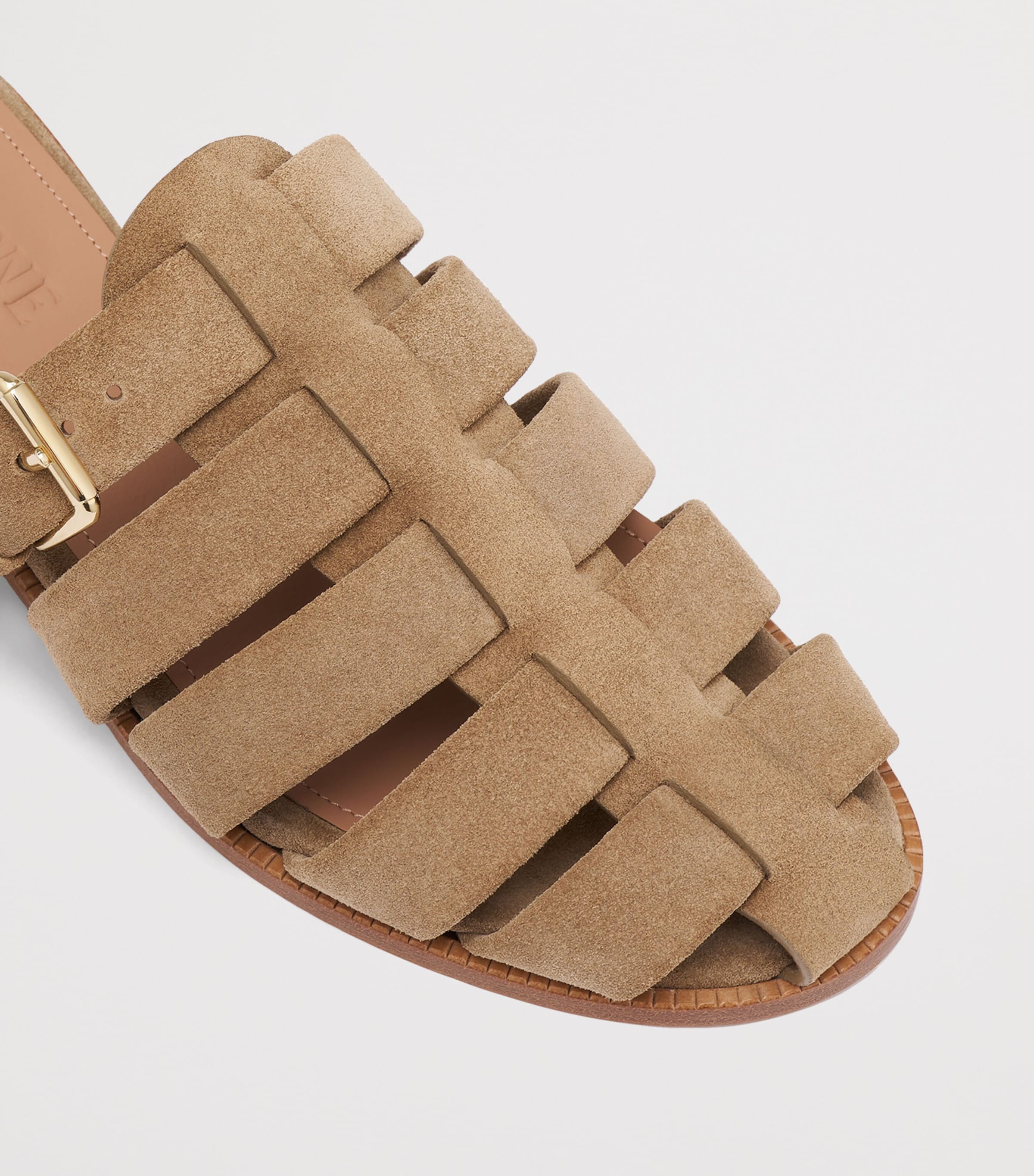 Malone Souliers Suede Theresa Mules Taupe Image 5