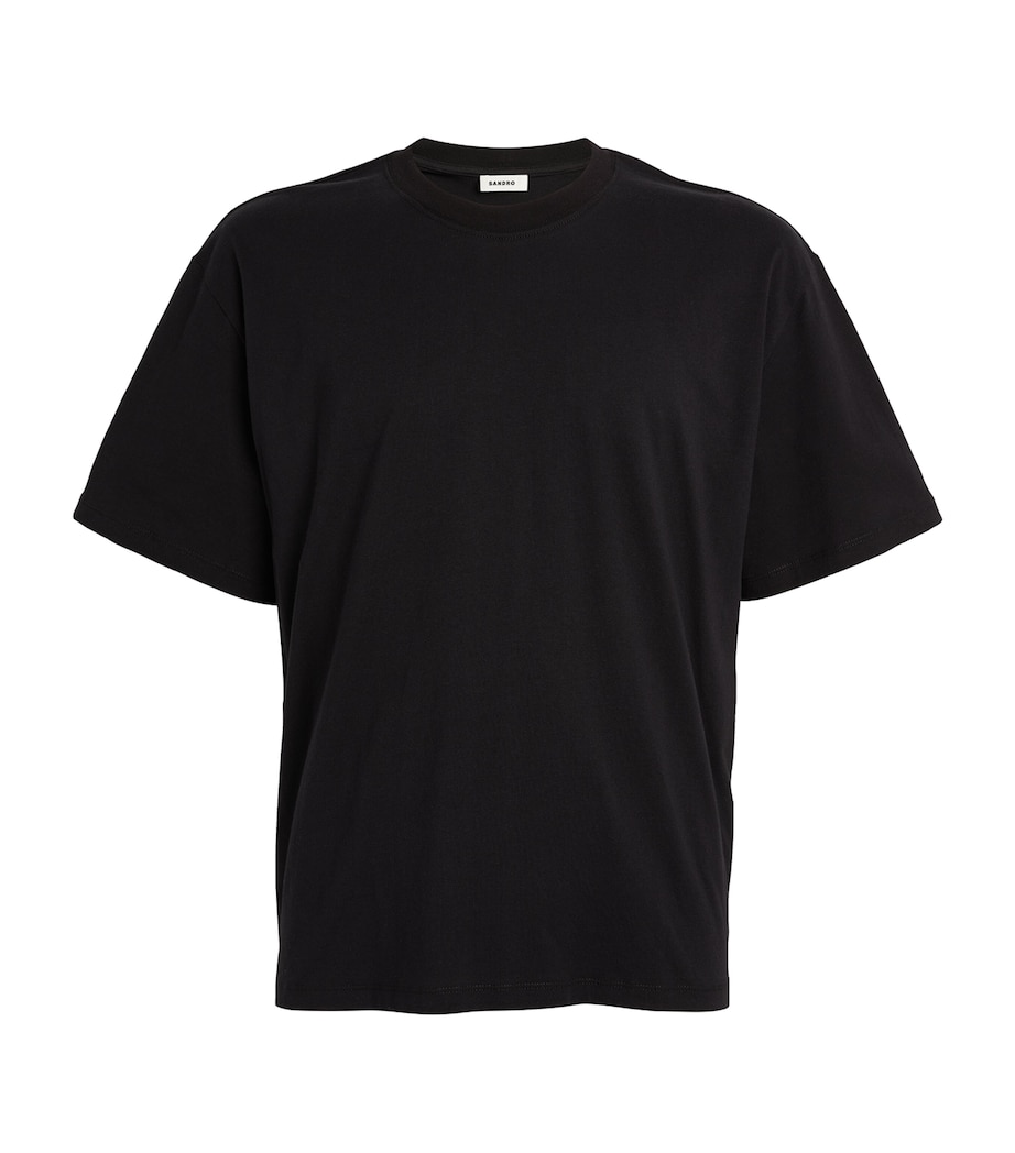 Cotton T-Shirt BLACK Image 1