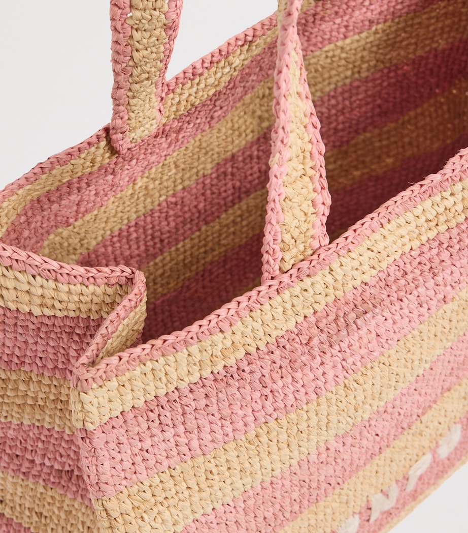 Raffia Tote Bag RA ROSE PALE Image 4