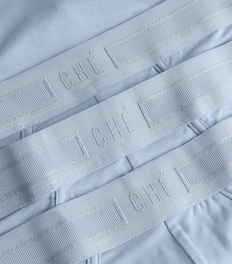 Logo-Waist Briefs (Pack of 3) POWDER BLUE Image 5