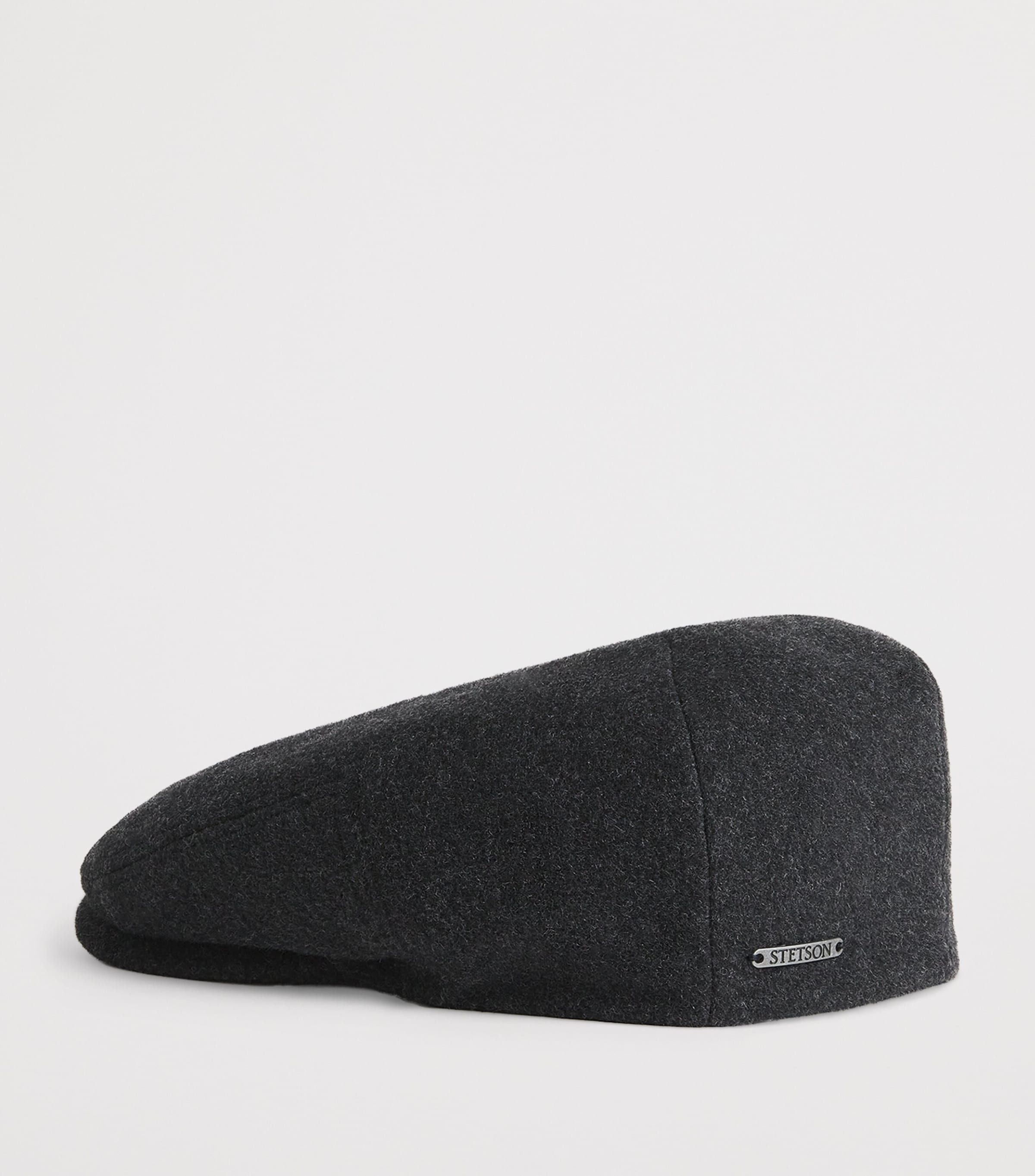 Wool-Blend Kent Flat Cap 32 - ANTHRA MELANGE Image 3