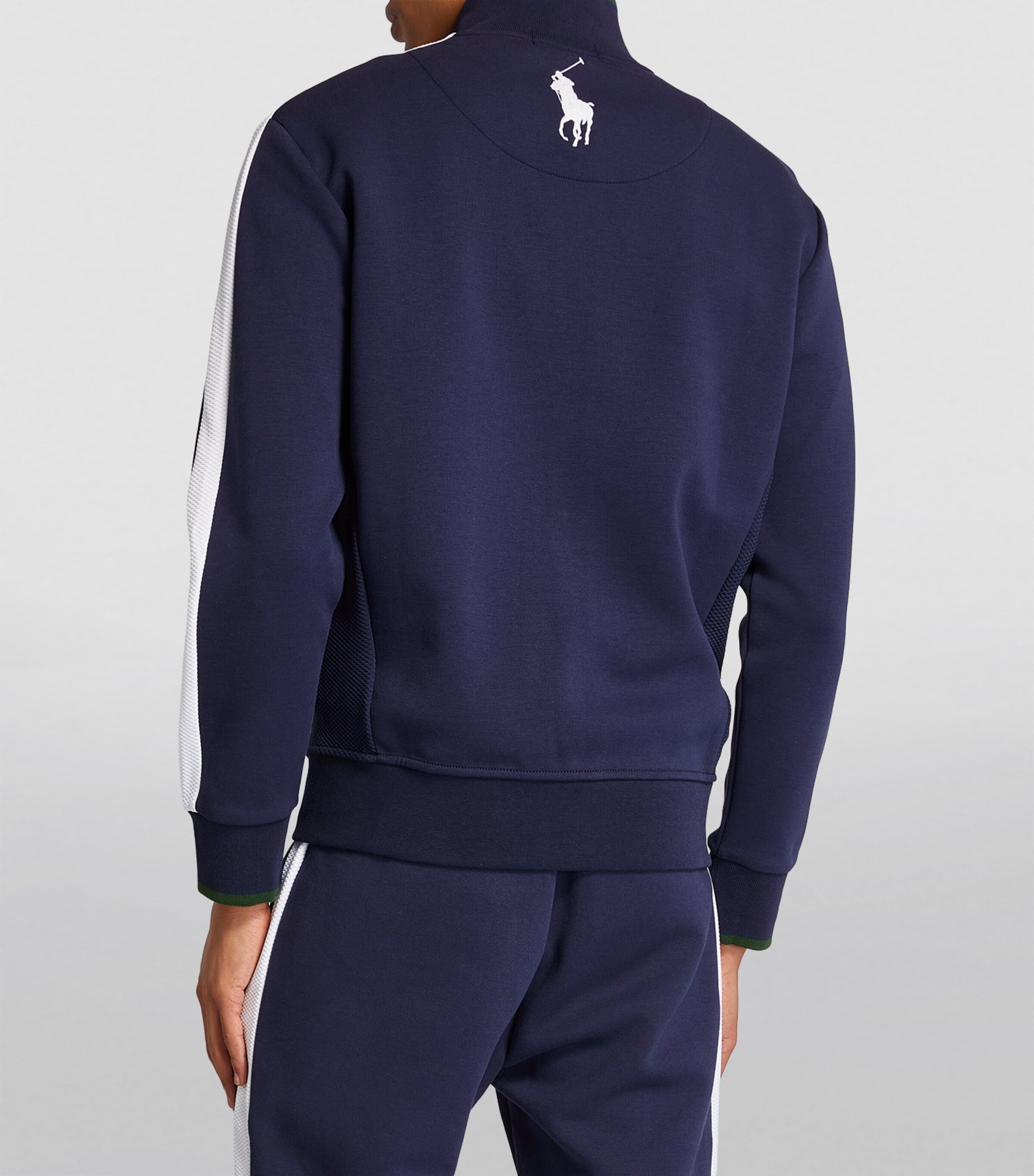 RLX Ralph Lauren Mens x Wimbledon Track Jacket French Navy/ White Image 4