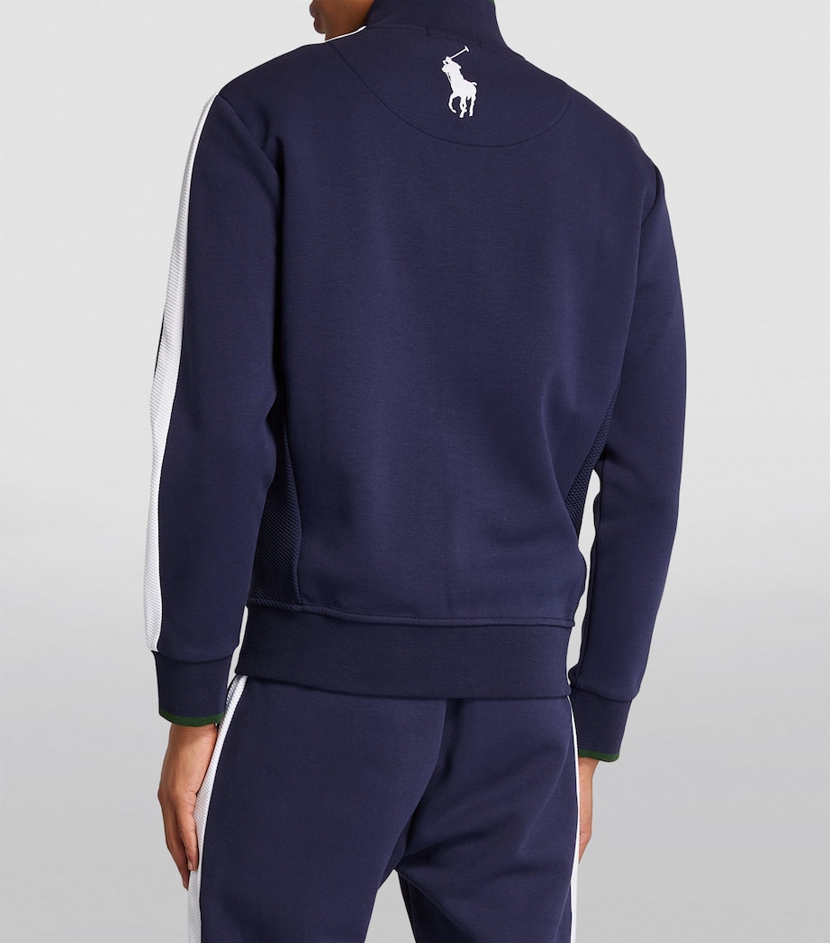RLX Ralph Lauren Mens x Wimbledon Track Jacket French Navy/ White Image 4