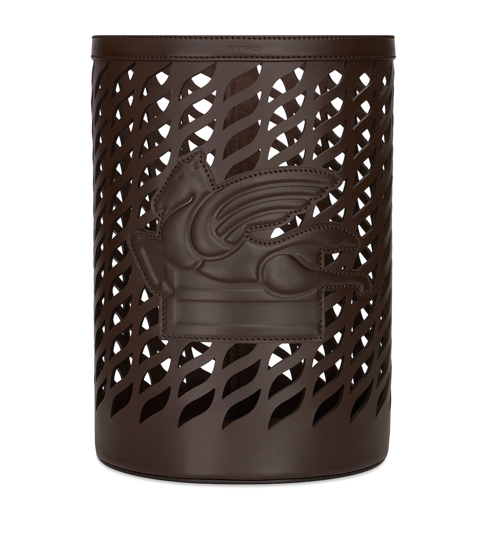 Etro Leather Drill Bin Drk Brwn