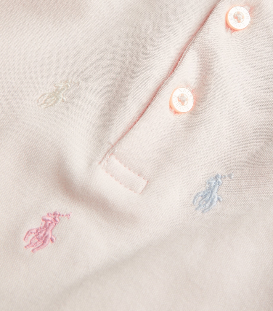 Ralph Lauren Kids Cotton Dress and Bloomers Set 3-24 Months Pink Image 3
