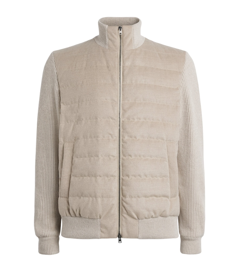Herno Mens Quilted Hybrid Jacket Chantilly Image 1