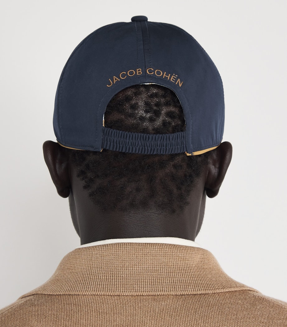 JACOB COHËN Nylon Logo Baseball Cap Navy Image 3
