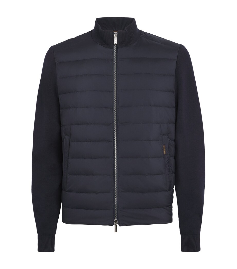 Quilted Bomber Jacket DARK BLU U0402 Image 1