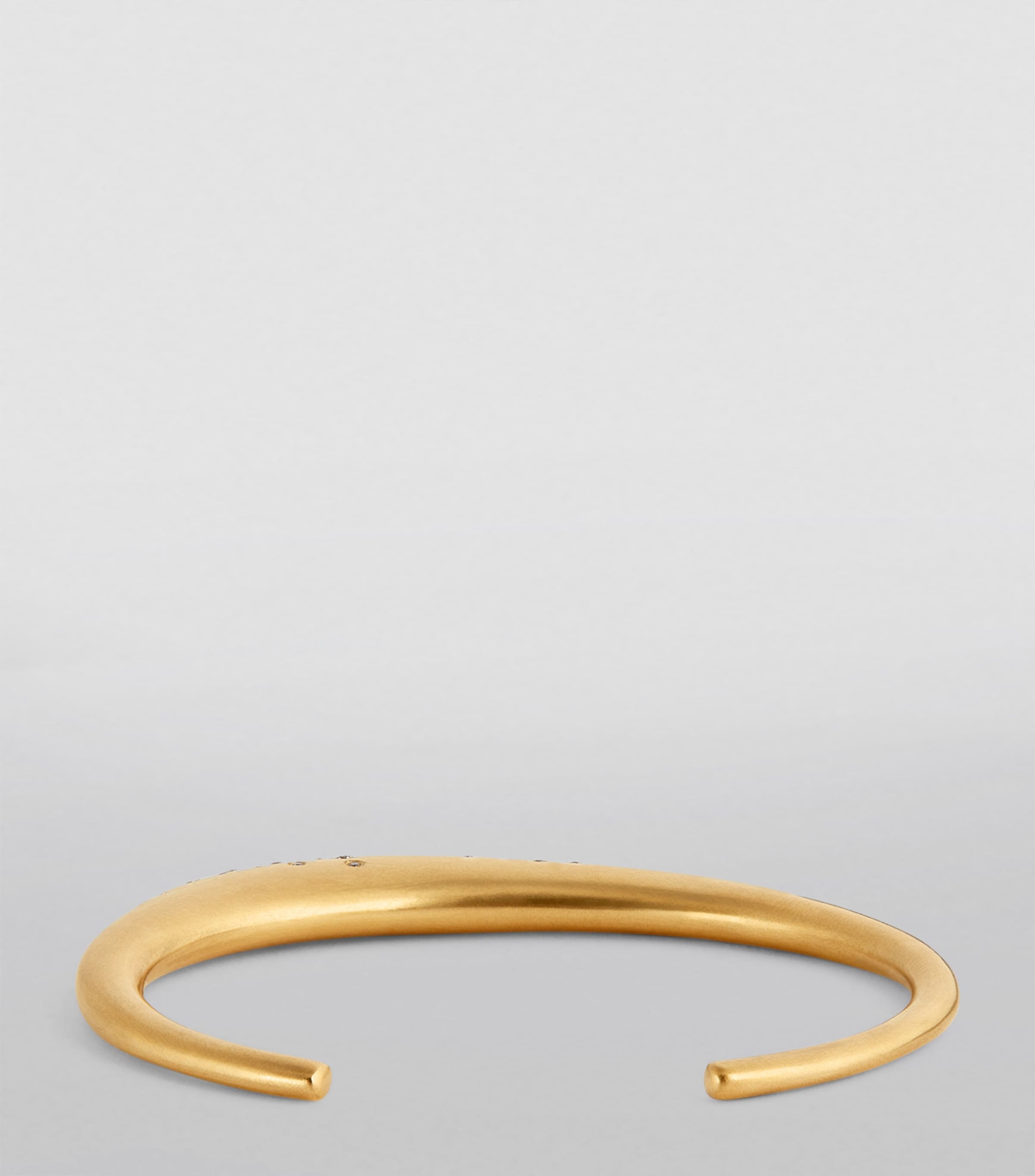Thin Yellow Gold and Champagne Diamond My Muse Urban Winter Bangle YELLOW GOLD Image 3