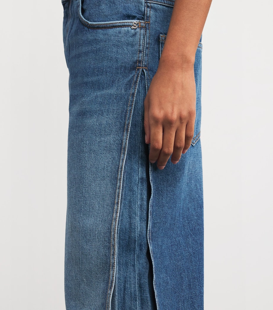 Gastone Wide-Leg Jeans 005 MIDNIGHT BLUE Image 6