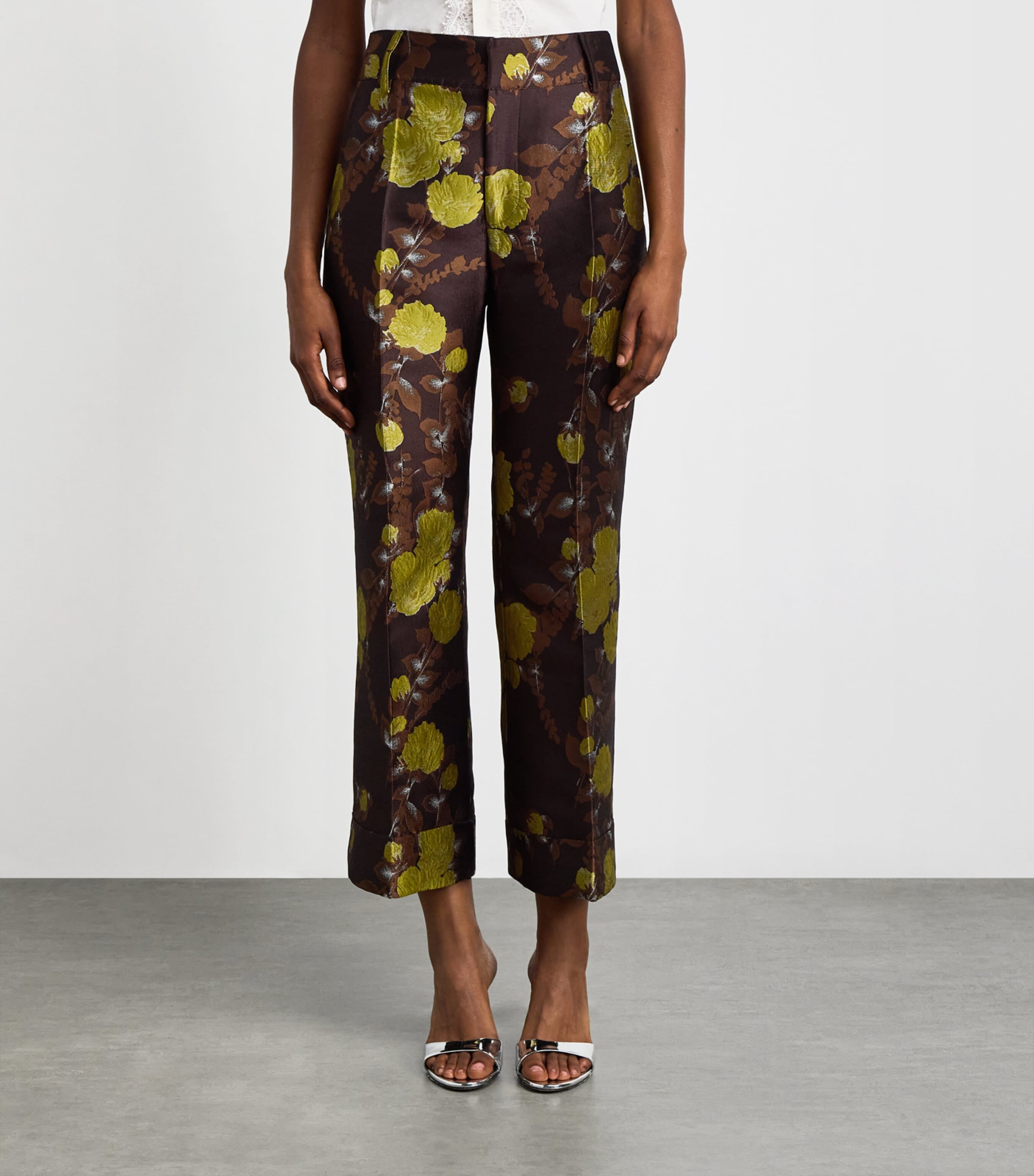 La Doublej Womens Cropped Hendrix Trousers Devon Image 4