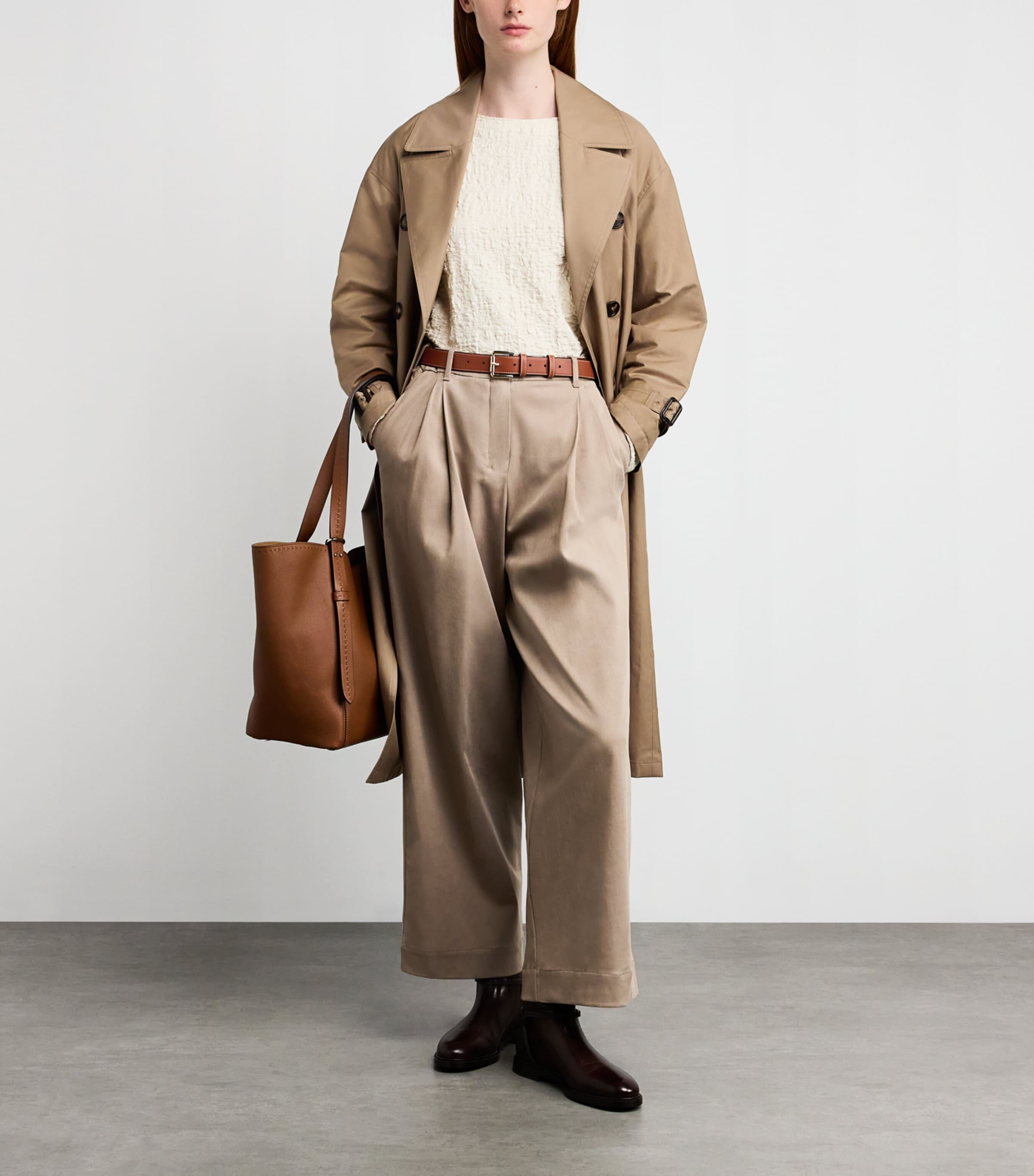 Leather Belt TOBACCO Image 3