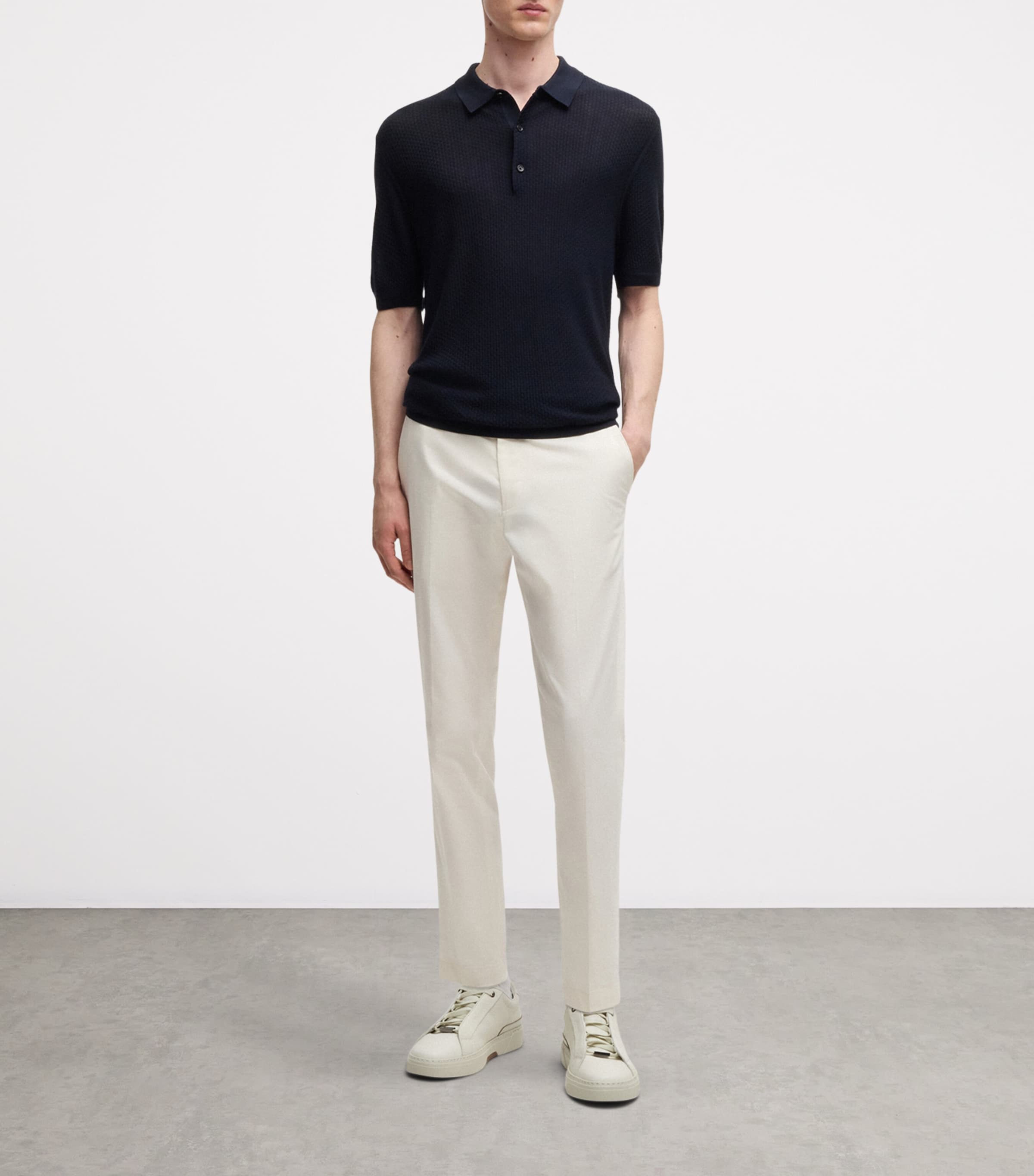 Cotton-Silk-Blend Trousers 118 Image 6