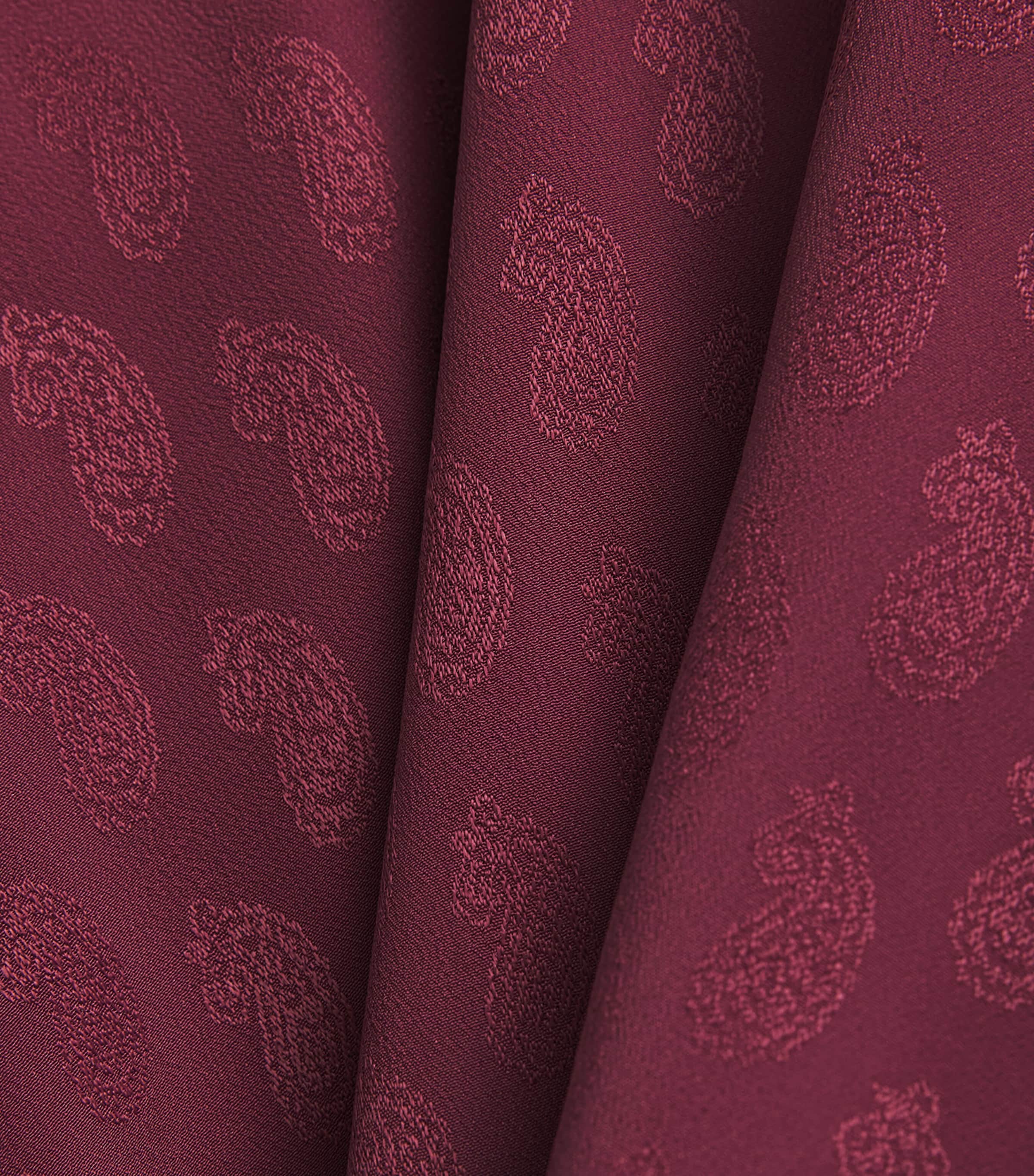 Etro Womens Paisley Jacquard Blouse Wine Colour Image 6