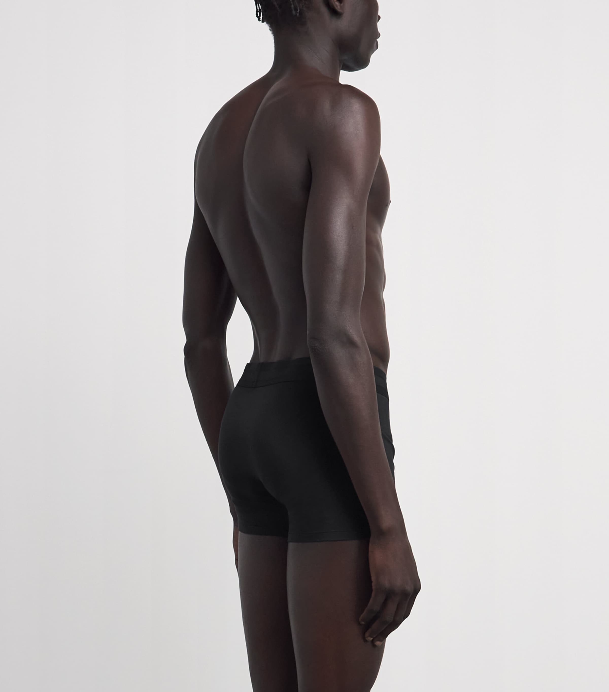 CHÉ Mens Modal-Blend Trunks (Pack of 3) Black Image 3