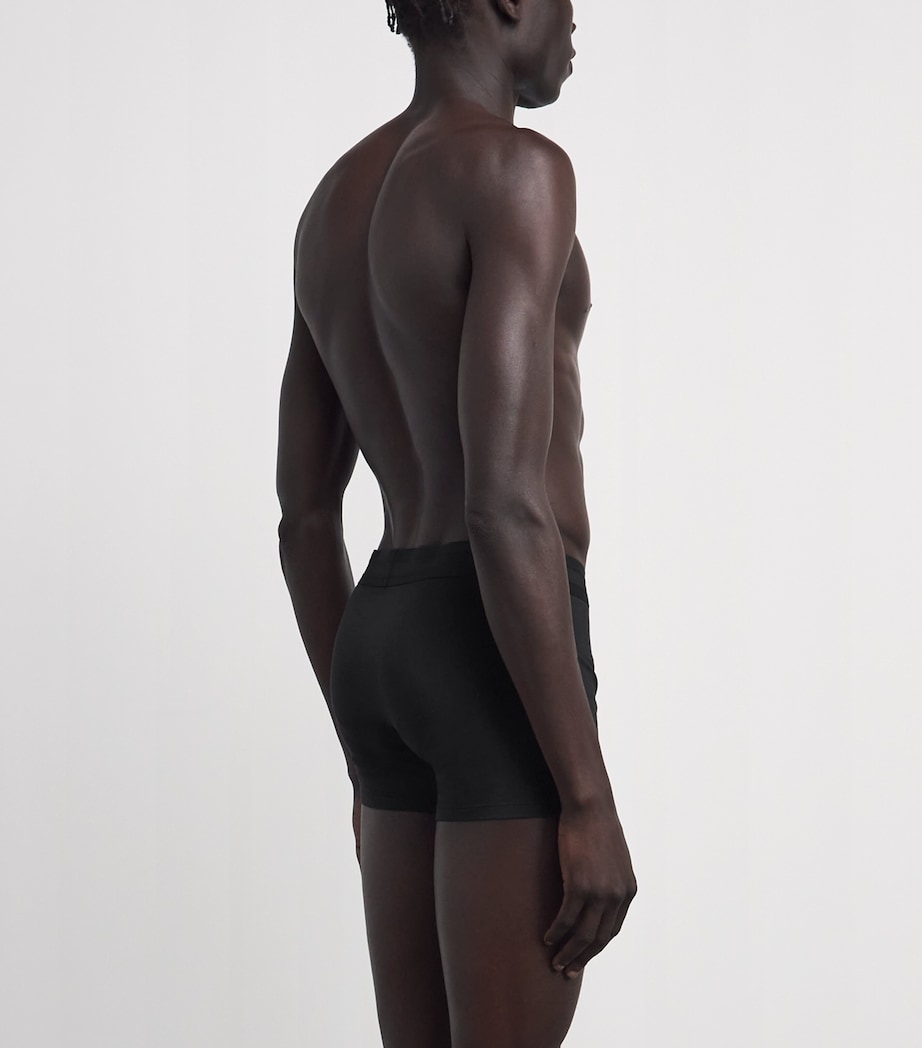 CHÉ Mens Modal-Blend Trunks (Pack of 3) Black Image 3