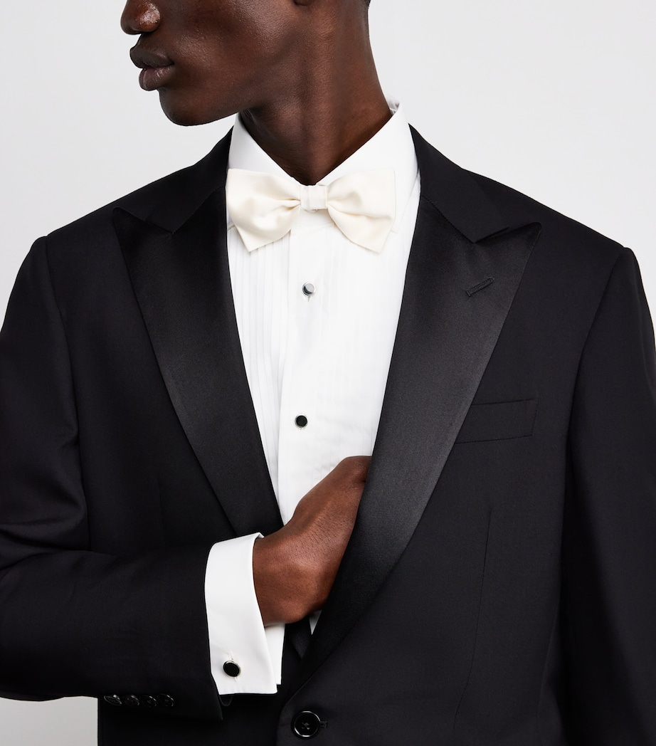 Sterling Silver and Onyx Round Cufflinks SILVER Image 2