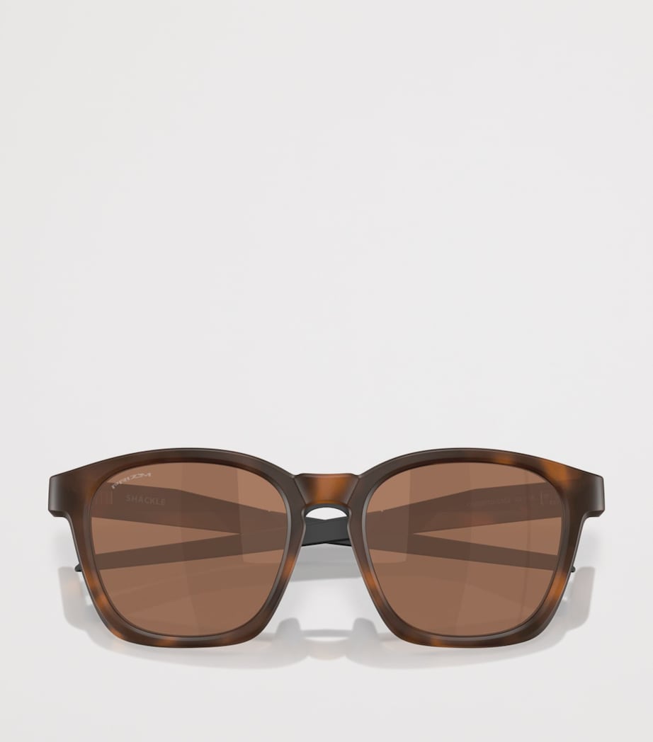 Oakley Shackle Square Sunglasses Brown Image 6