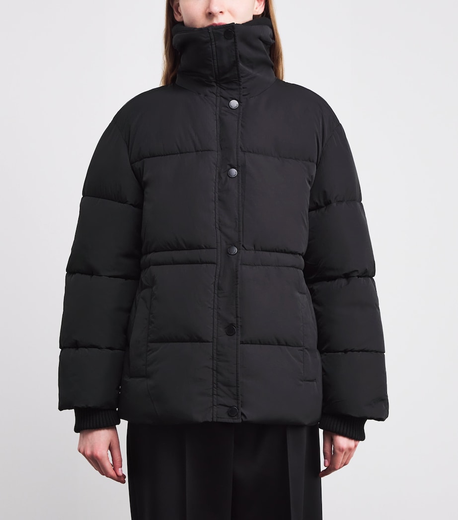 Padded Puffer Jacket BLACK Image 3