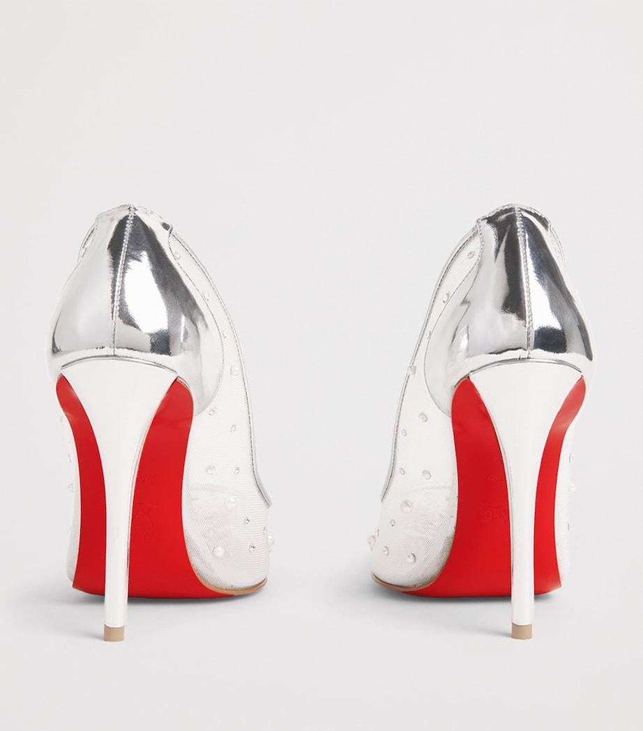 Christian Louboutin Womens Miss Z Degrastrass Perla Leather Pumps 100 Image 4