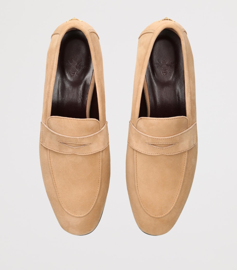 Bougeotte Suede Flaneur Loafers Pale Pink Image 4
