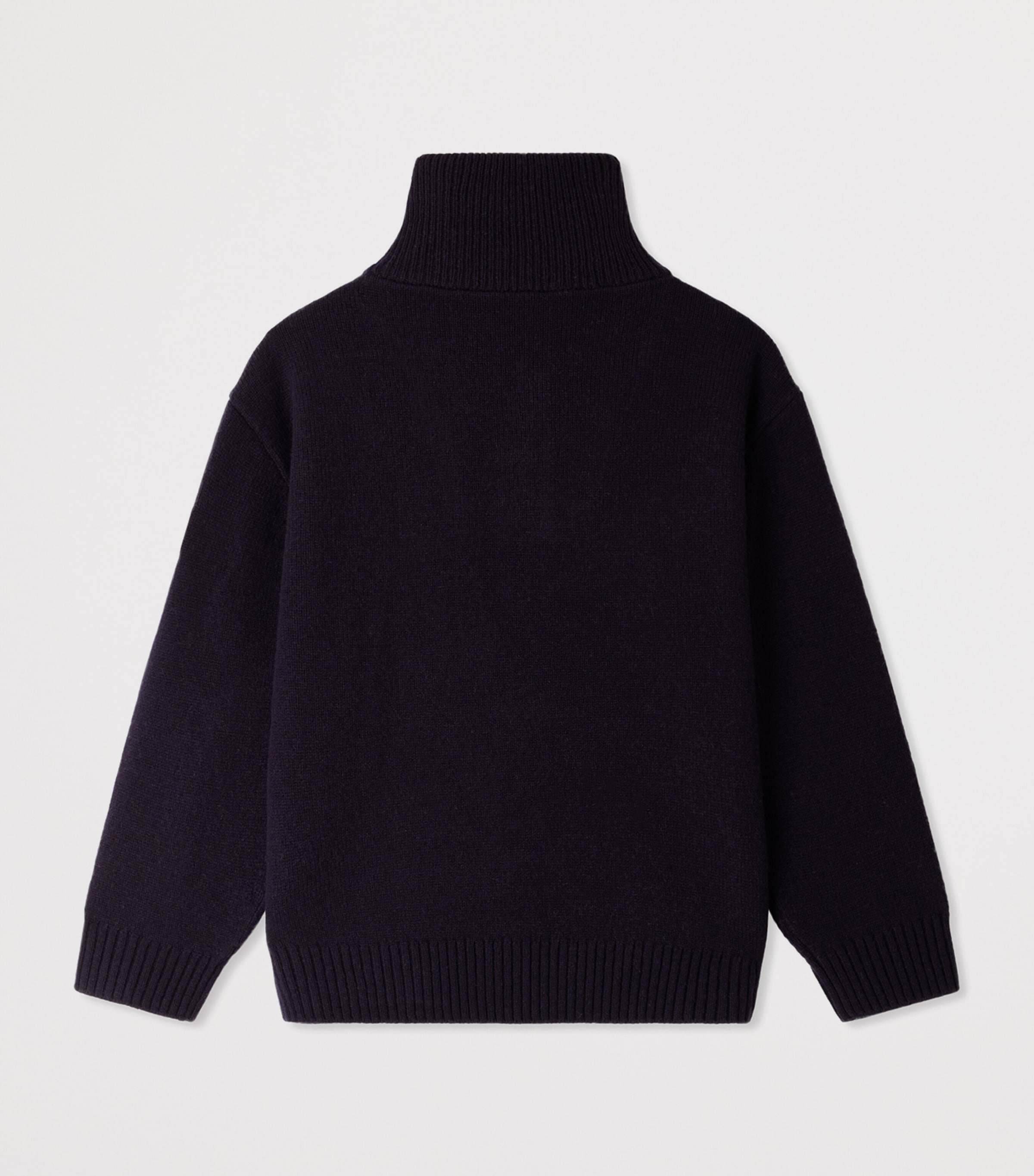 Bonpoint Wool Quarter-Zip Sweater (4-8 Years) Rayures Marine Image 2